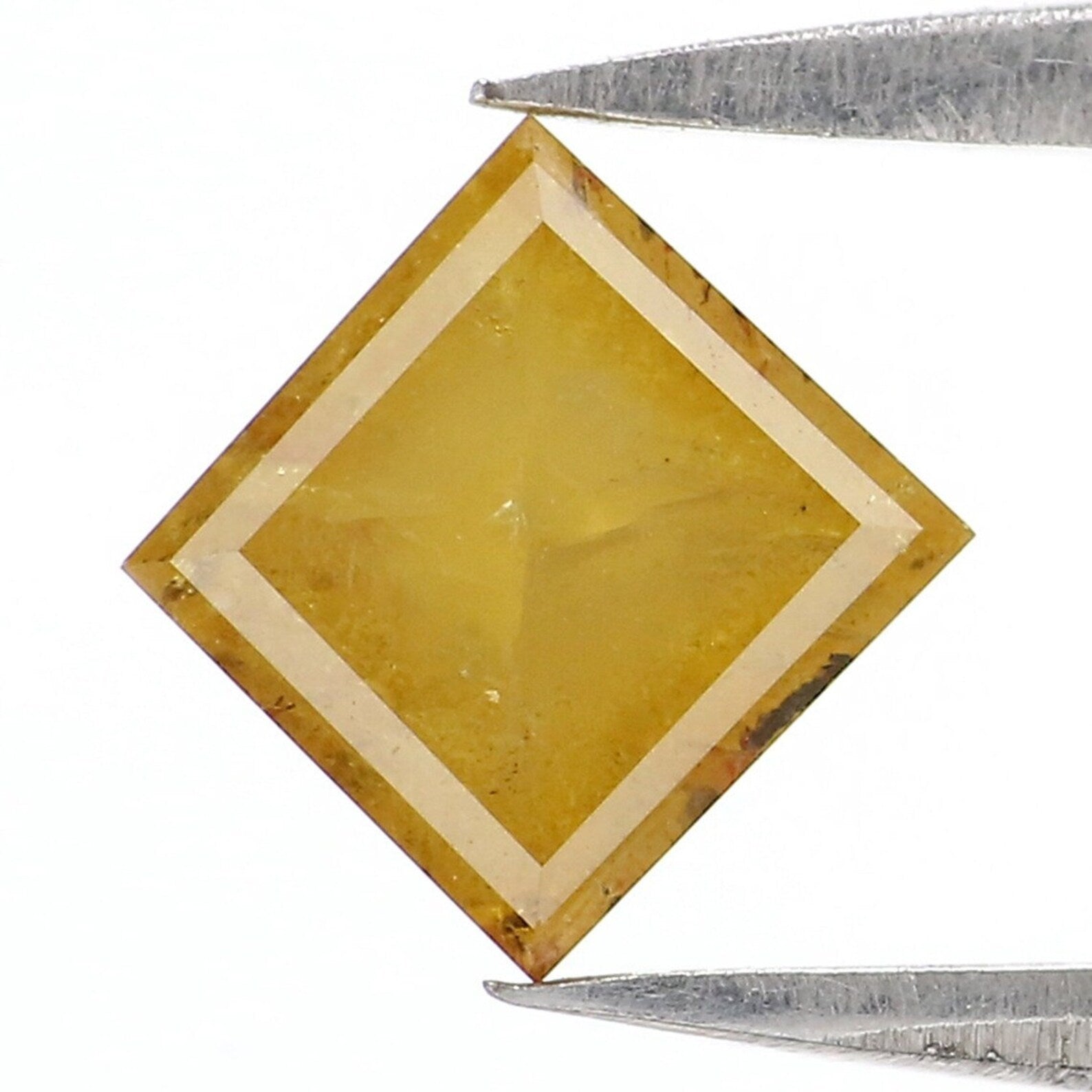 0.93 CT Natural Loose Kite Shape Diamond Yellow Color Kite Cut Diamond 7.55 MM Natural Loose Diamond Kite Shape Rose Cut Diamond QN635