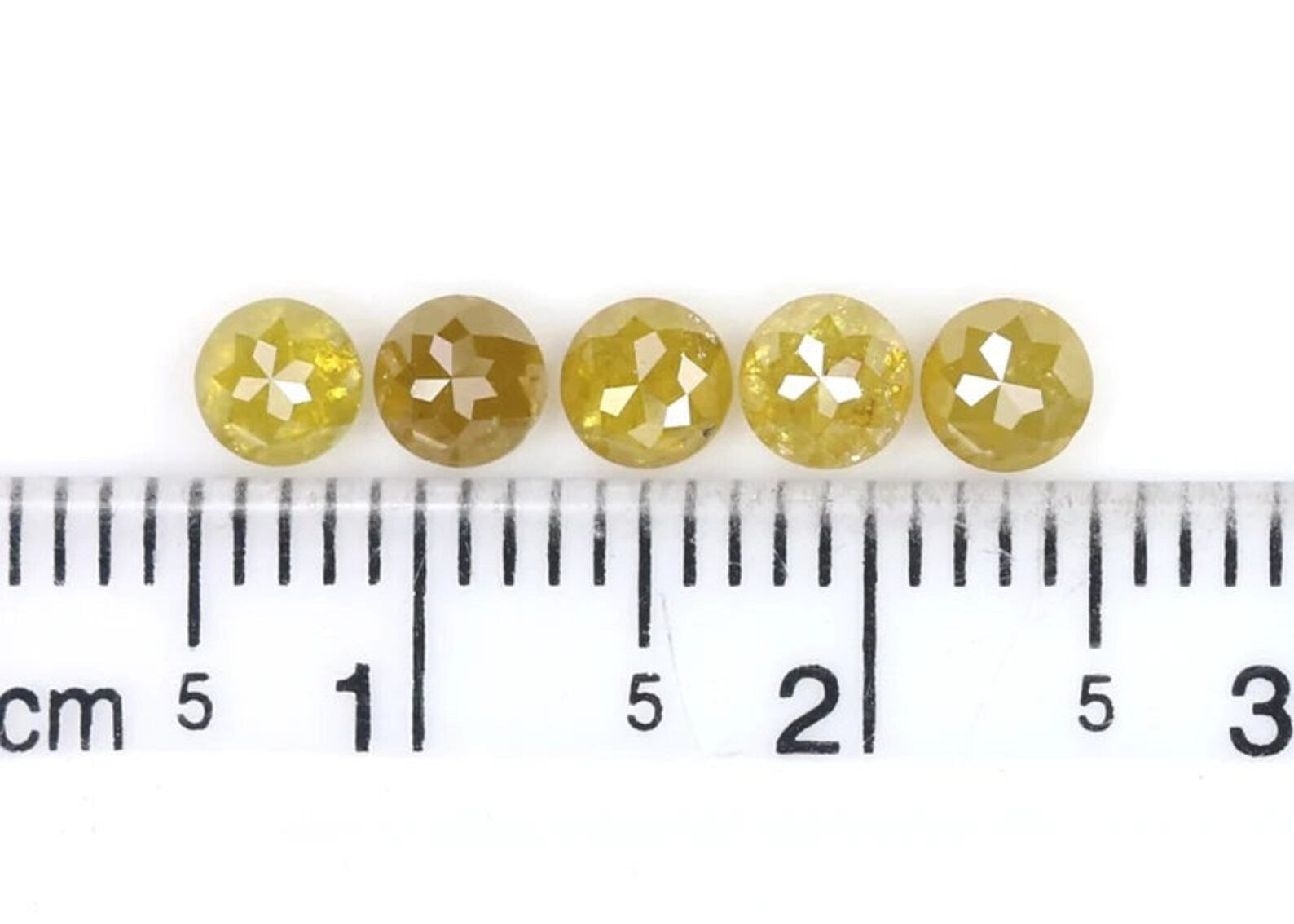 1.44 CT Natural Loose Round Shape Diamond Yellow Color Round Cut Diamond 3.70 MM Natural Diamond Yellow Color Round Rose Cut Diamond NQ694