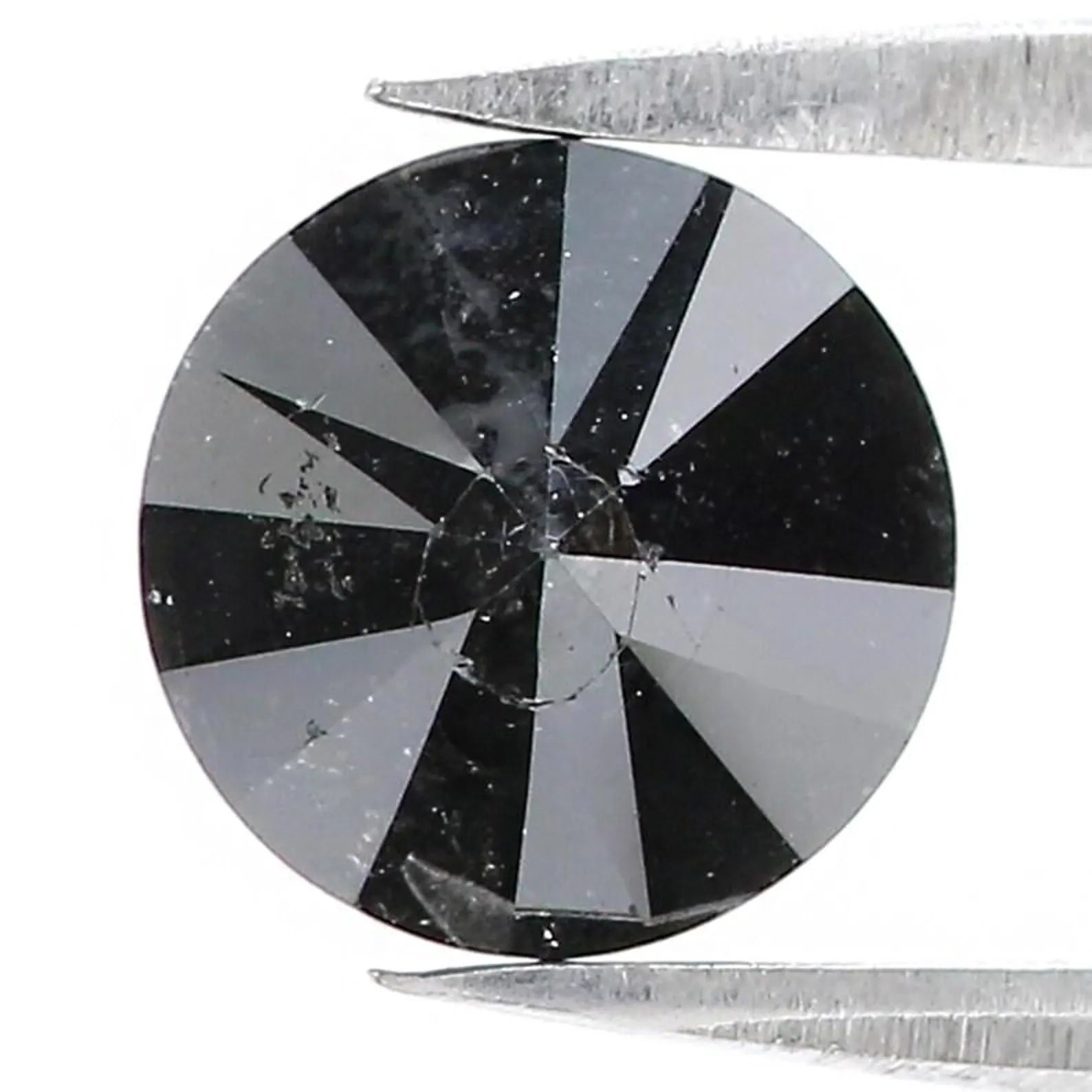 2.14 CT Natural Loose Round Shape Diamond Black Color Round Diamond 7.80 MM Natural Loose Black Color Round Brilliant Cut Diamond NQB1689