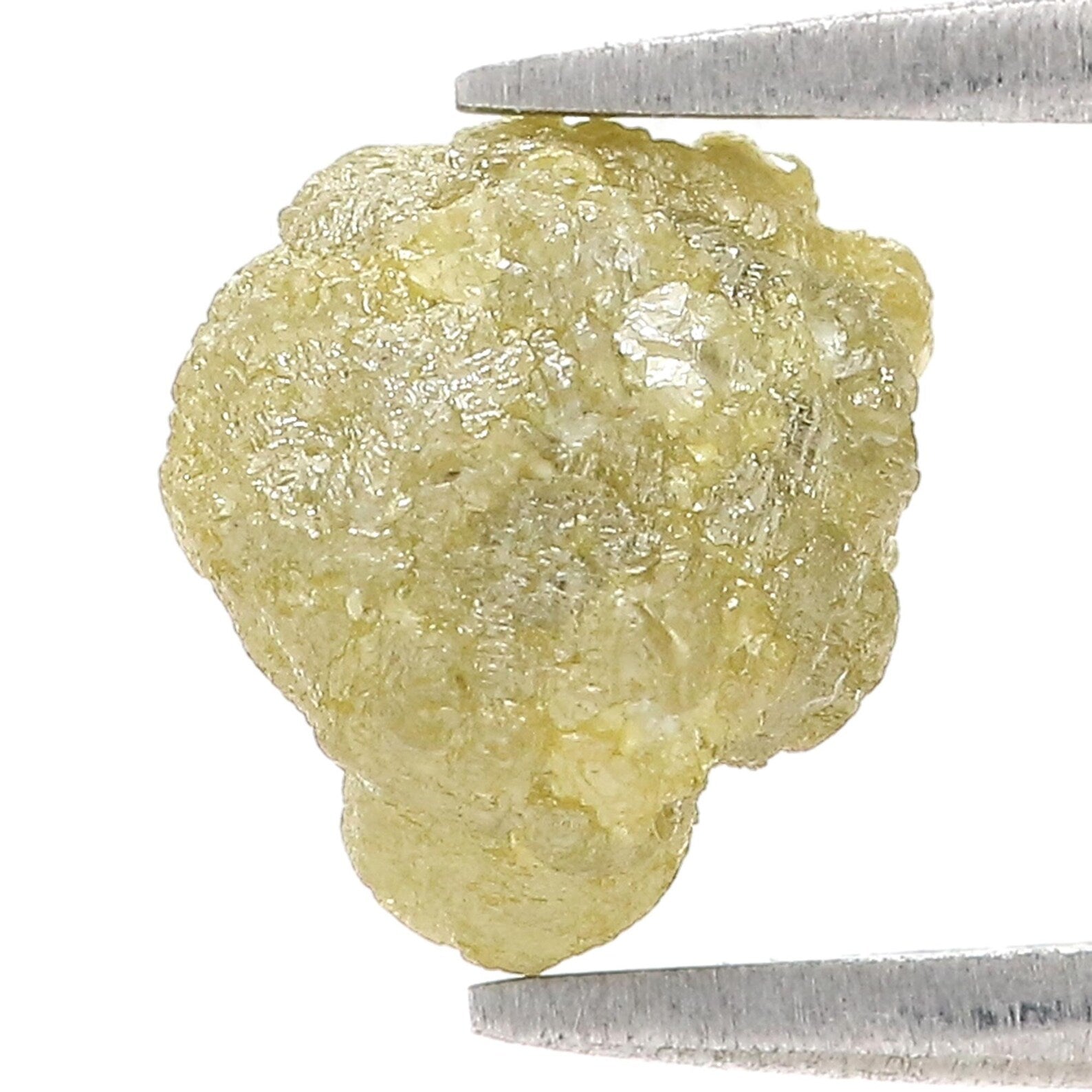 3.81 CT Natural Loose Rough Shape Diamond Yellow Color Rough Uncut Diamond 9.15 MM Natural Grey Color Rough Irregular Cut Diamond NQ2575