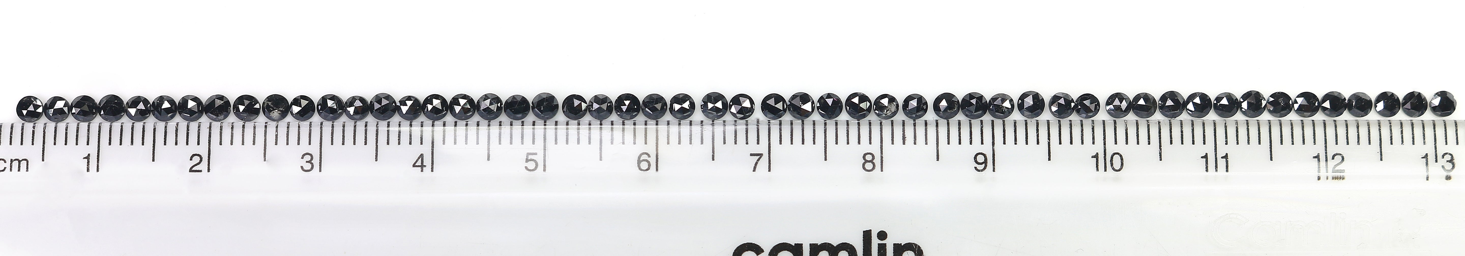2.88 CT Natural Loose Round Rose Cut Diamond Black Color Round Shape Diamond 2.30 MM Natural Loose Black Color Round Rose Cut Diamond LQ1813