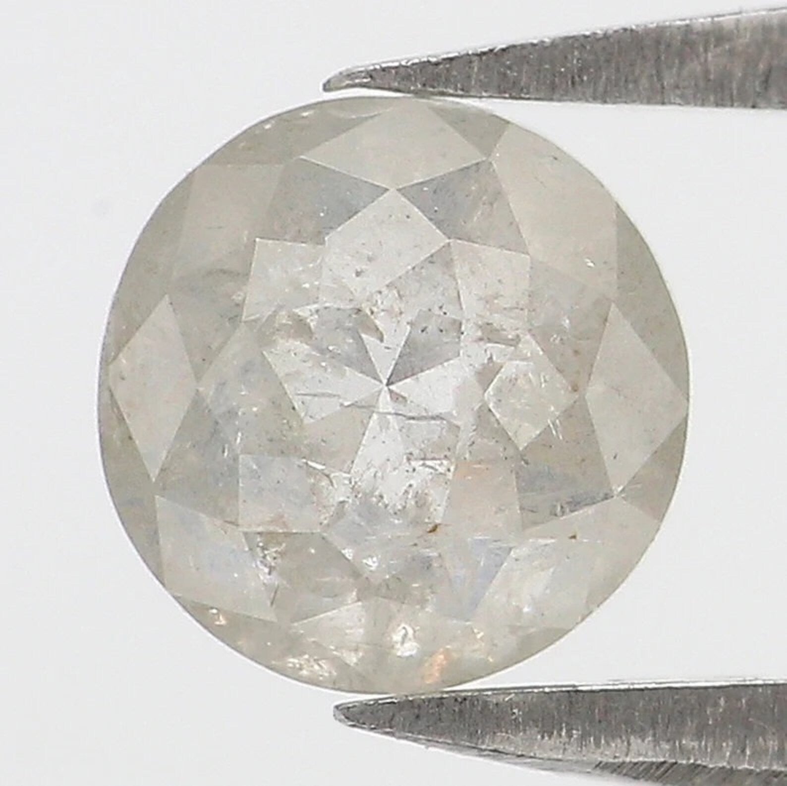 0.90 CT Natural Loose Round Shape Diamond Grey Color Round Rose Cut Diamond 5.80 MM Natural Diamond Grey Color Round Rose Cut Diamond NQ1421