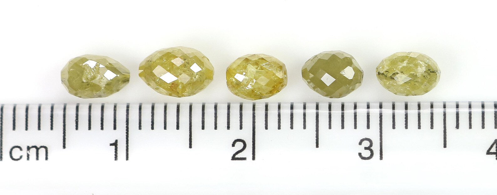 3.05 CT Natural Loose Egg Shape Bead Diamond Yellow Color Bead Diamond 4.75 MM Natural Loose Yellow Color Egg Shape Rose Cut Diamond NQ1783