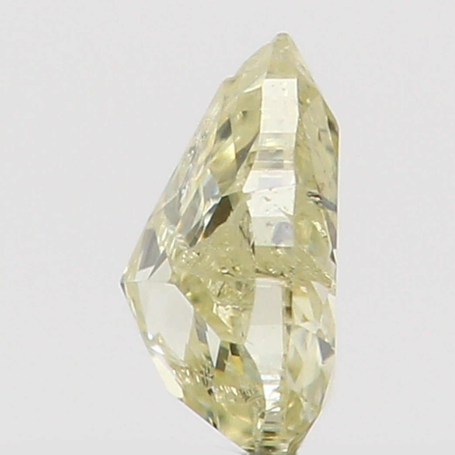0.11 Ct Natural Loose Diamond Pear Yellow Color SI1 Clarity 3.40 MM N7322