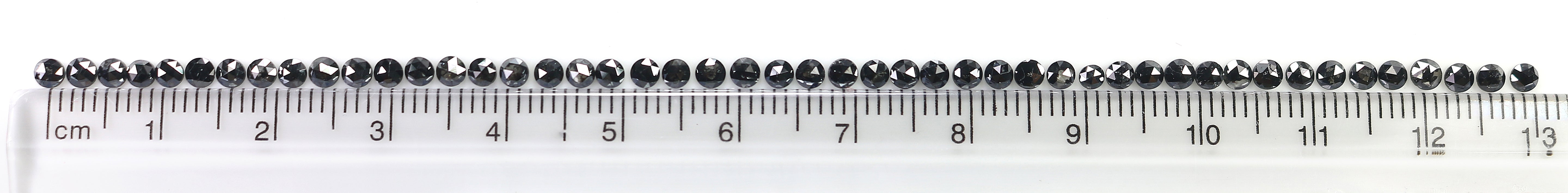 3.25 CT Natural Loose Round Rose Cut Diamond Black Color Round Shape Diamond 2.60 MM Natural Loose Black Color Round Rose Cut Diamond LQ1832