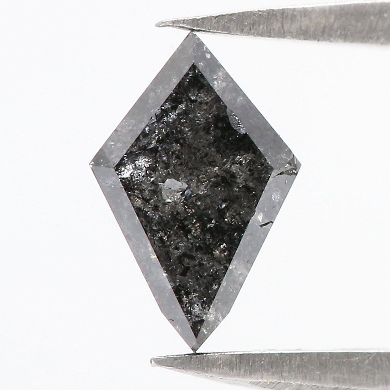 0.79 CT Natural Loose Kite Shape Diamond Salt And Pepper Kite Diamond 8.10 MM Natural Diamond Black Grey Color Kite Rose Cut Diamond QN2521