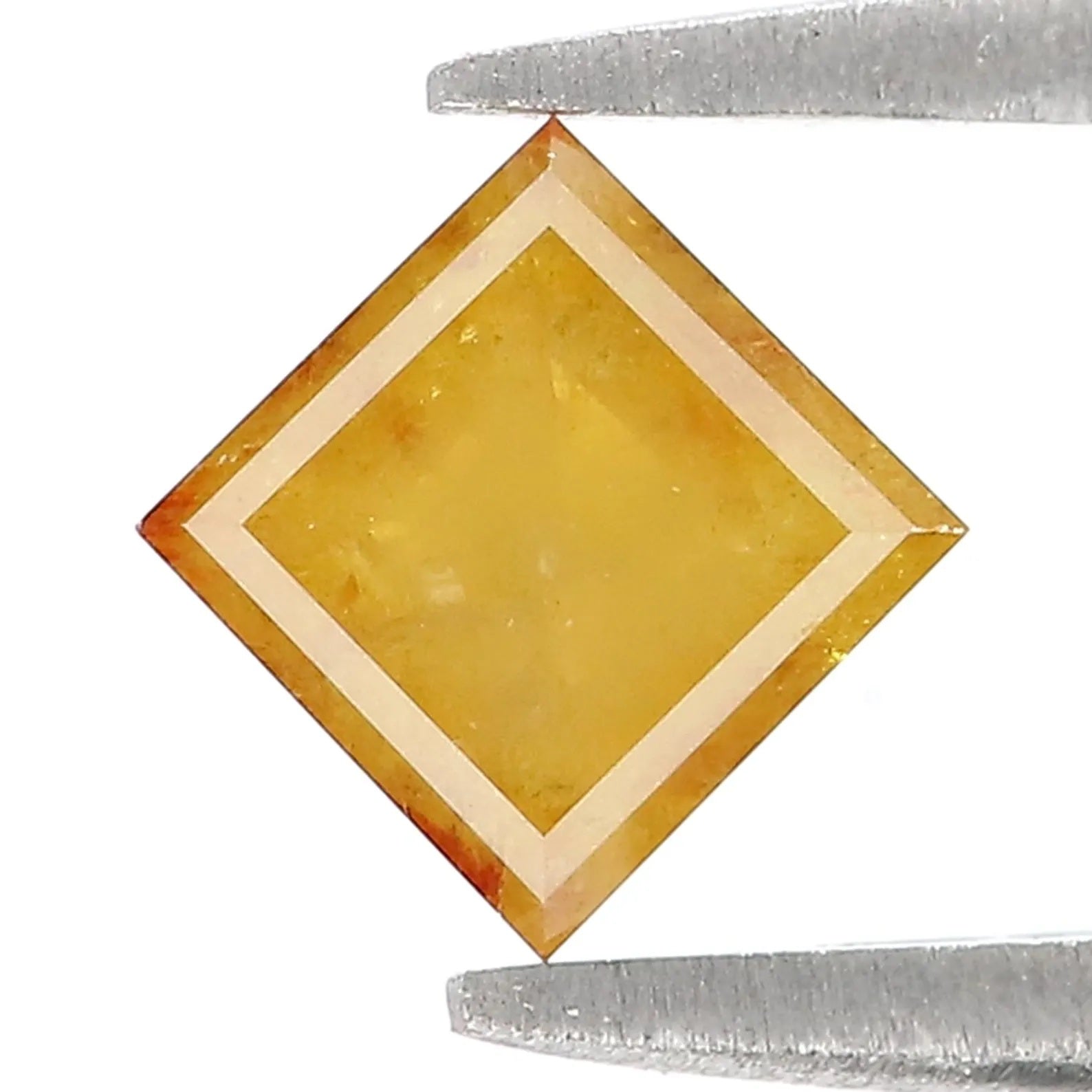 1.00 CT Natural Loose Kite Shape Diamond Yellow Color Kite Cut Diamond 7.45 MM Natural Loose Diamond Kite Shape Rose Cut Diamond QN634