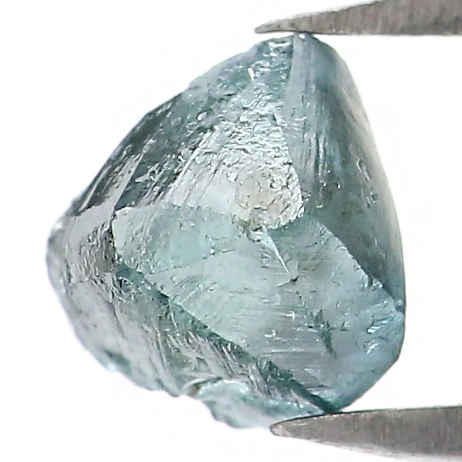 0.77 CT Natural Loose Crystal Rough Blue Color Rough Diamond 5.40 MM Natural Loose Diamond Blue Color Rough Irregular Cut Diamond NQ2008