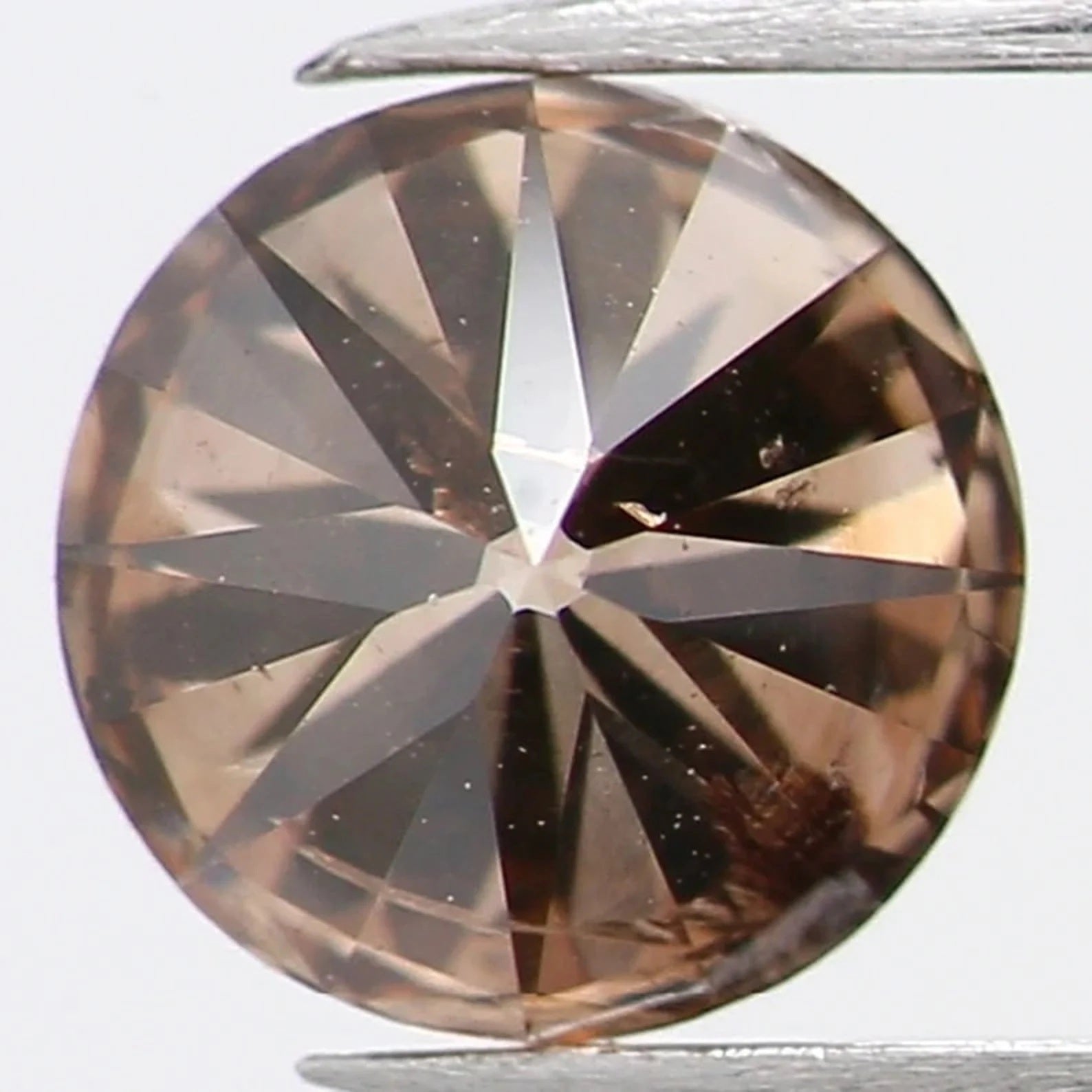 0.44 Ct Natural Loose Round Shape Diamond Brown Color Round Diamond 4.60 MM Natural Diamond Brown Color Round Brilliant Cut Diamond NQ1081