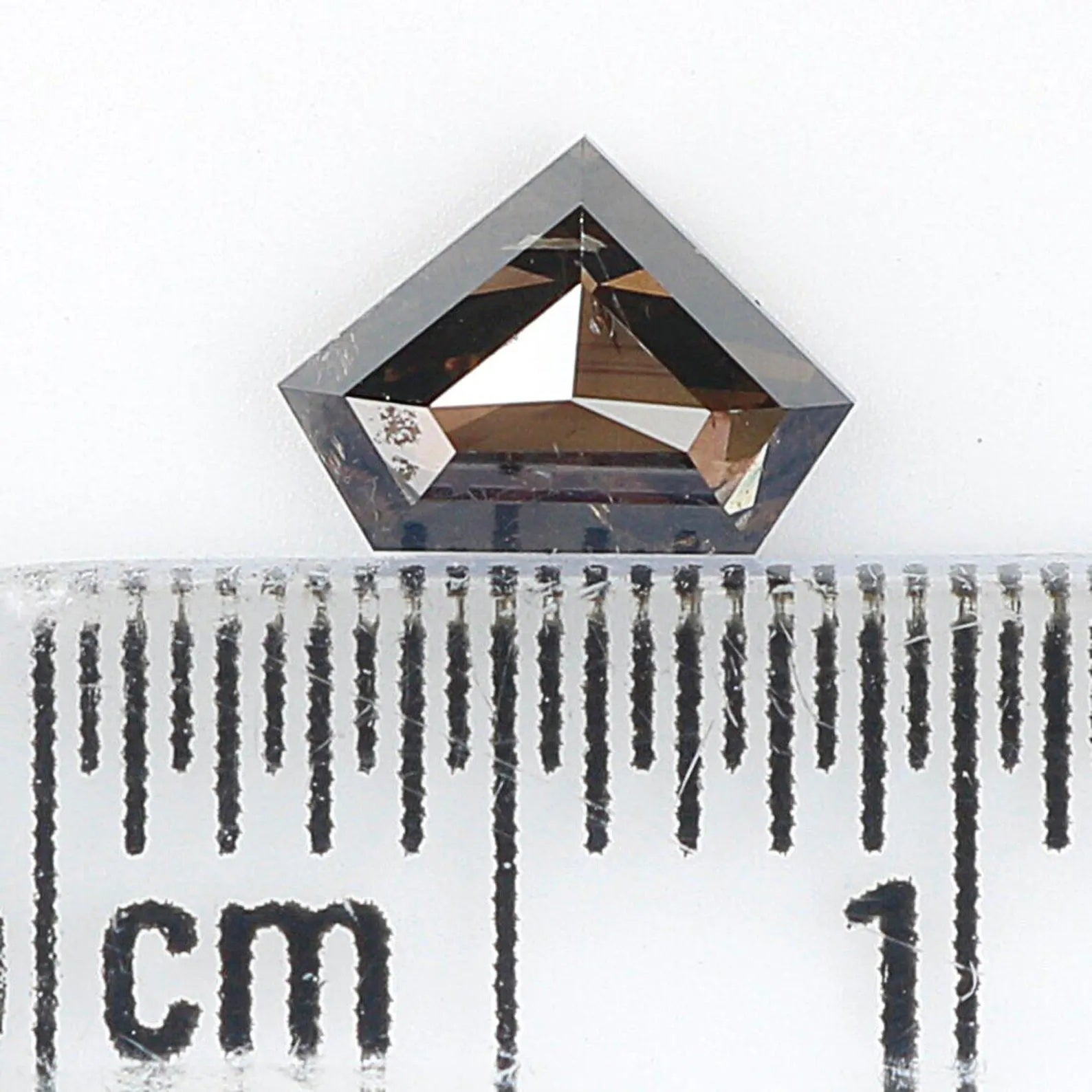 0.51 CT Natural Loose Shield Shape Diamond Brown Color Shield Cut Diamond 4.55 MM Natural Diamond Brown Color Shield Rose Cut Diamond NQ470