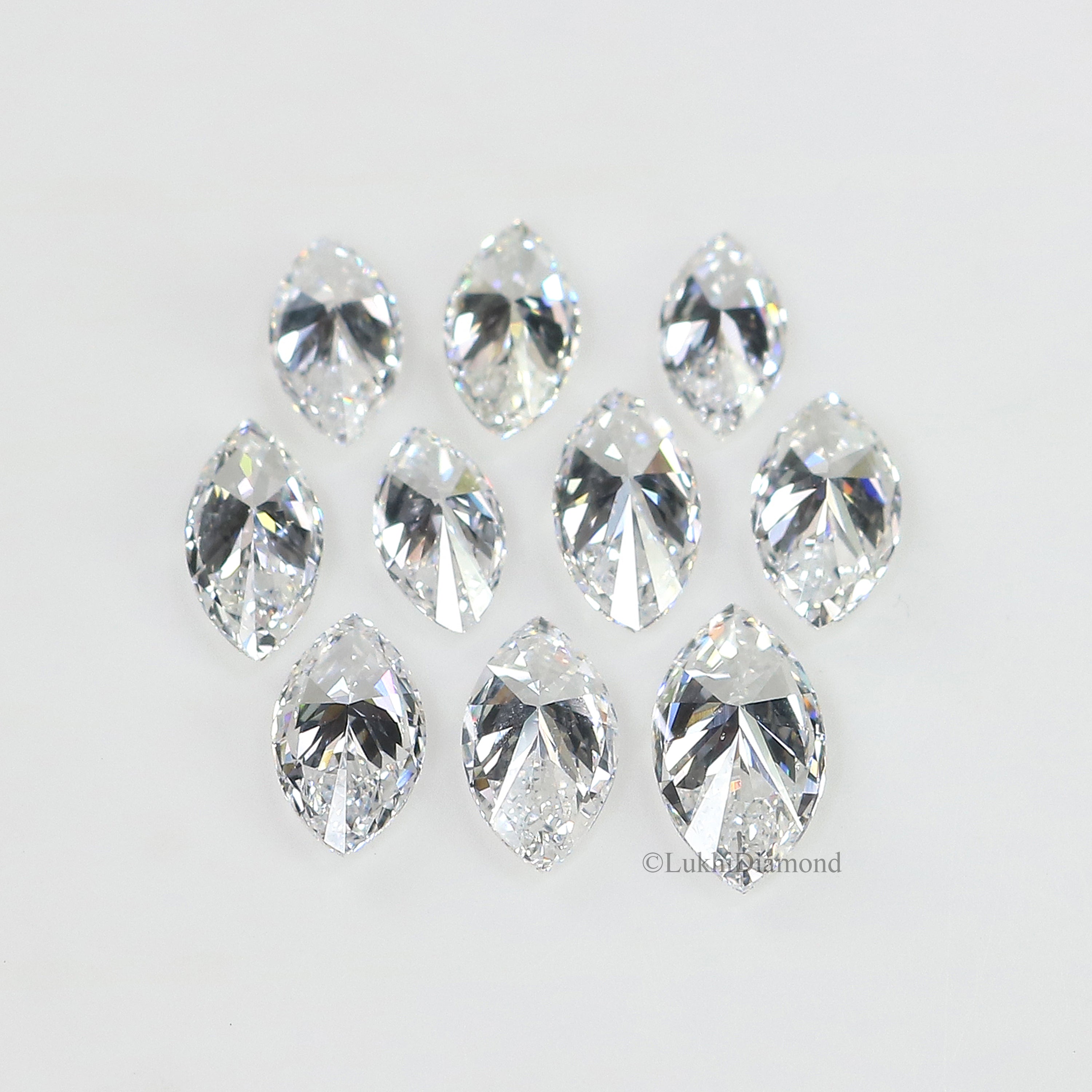 Marquise Cut Lab Grown Diamond 4X2/5X2.5/6X3/7X3.5/8X4 MM Size Marquise Shape Loose Lab Man Made Diamond Gift For Her Engagement Ring Q161