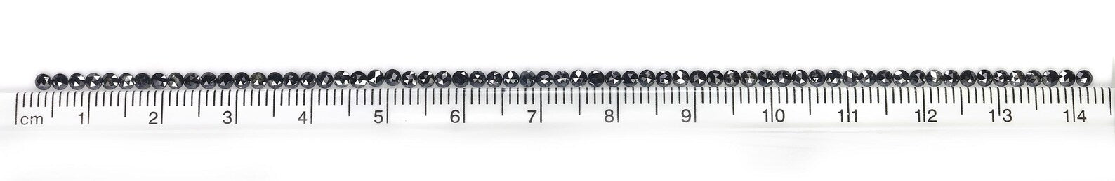 3.08 CT Natural Loose Round Shape Diamond Black Color Round Cut Diamond 2.20 MM Natural Diamond Black Color Round Rose Cut Diamond NQ1762