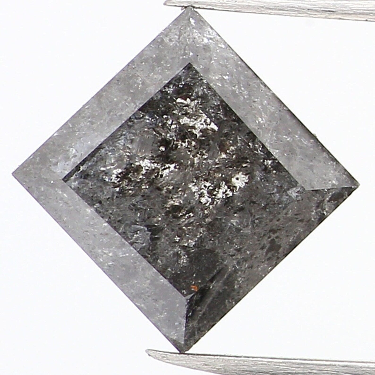 1.16 CT Natural Loose Kite Shape Diamond Salt And Pepper Kite Cut Diamond 7.90 MM Natural Loose Diamond Black Grey Kite Shape Diamond QN1266