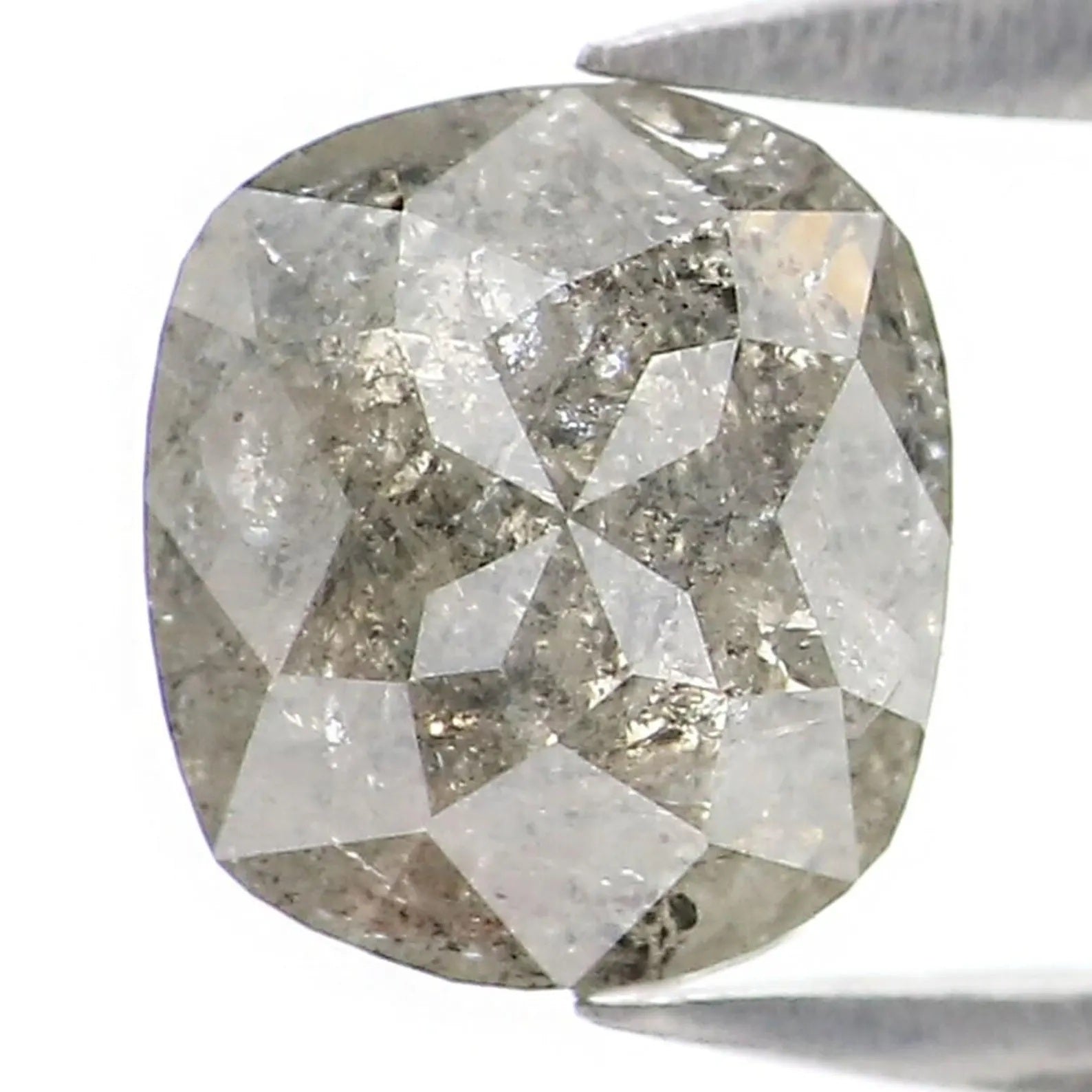 1.23 CT Natural Loose Oval Shape Diamond Salt And Pepper Oval Cut Diamond 6.40 MM Natural Loose Black Grey Shape Rose Cut Diamond NQ9120