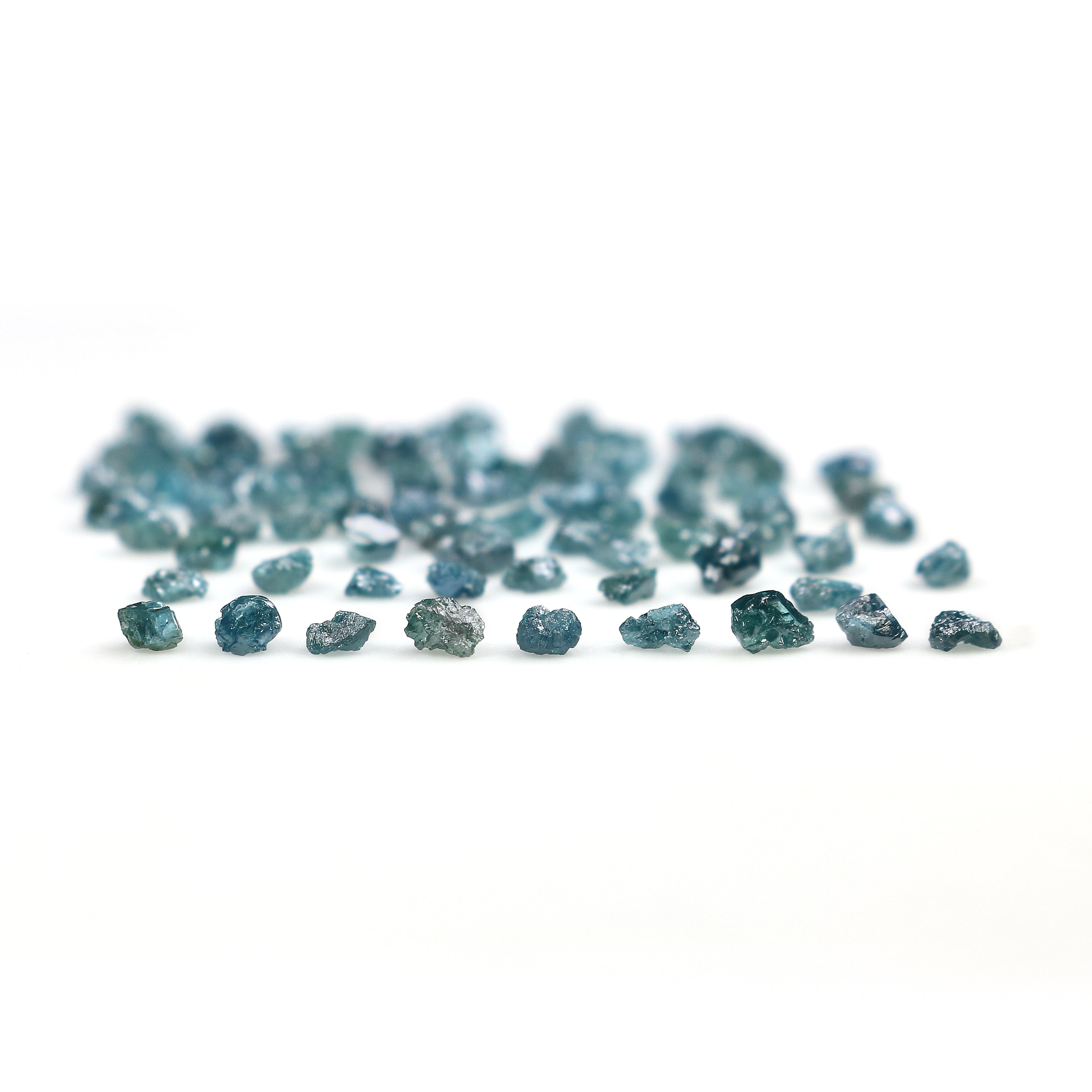Natural Loose Rough Bead Shape Diamond Blue Color Rough Bead Cut Diamond 5.00 Ct Lot Uncut Drilled Bead Rough Irregular Cut Diamond Q80-1