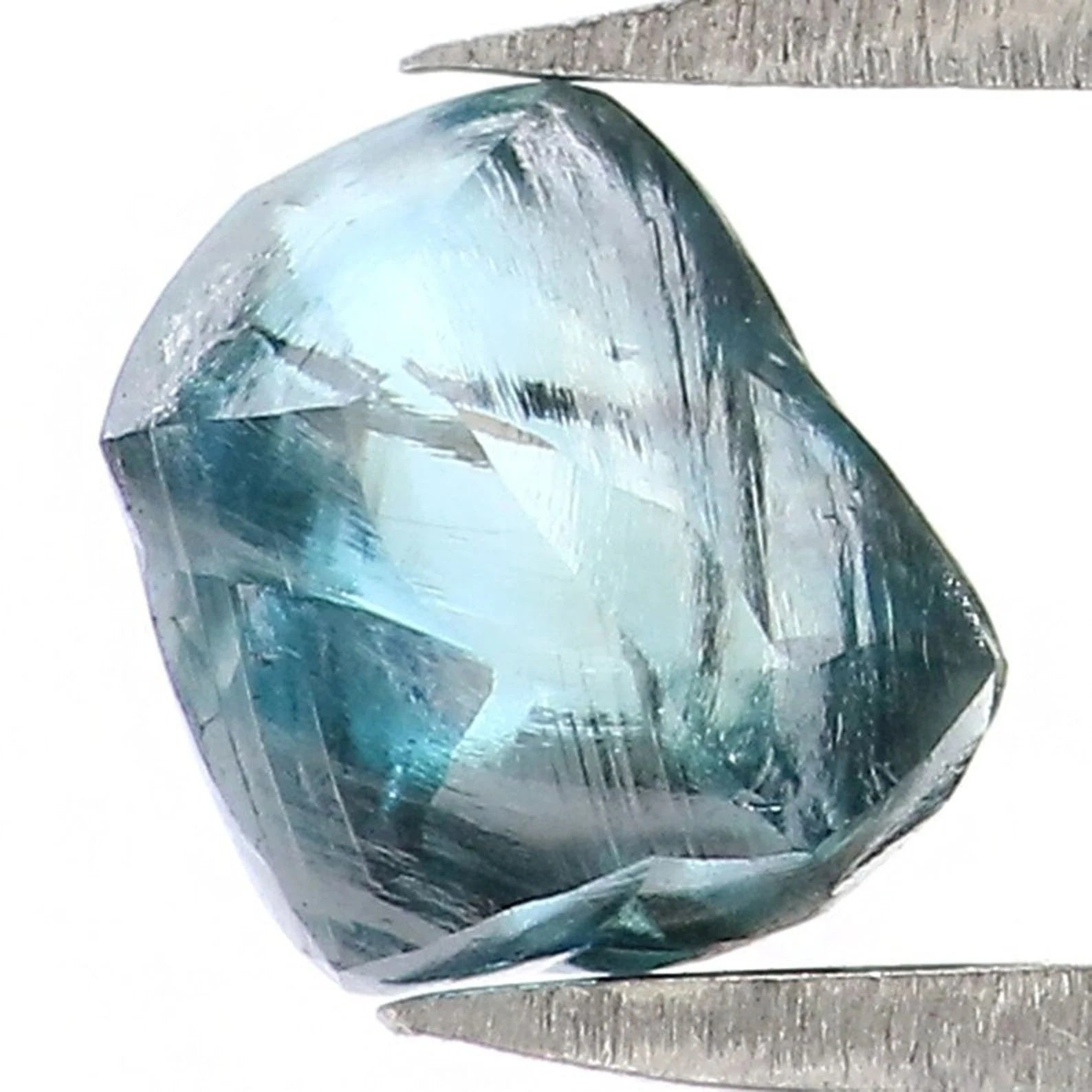 0.72 CT Natural Loose Rough Shape Diamond Blue Color Rough Cut Diamond 5.75 MM Natural Loose Diamond Blue Rough Irregular Cut Diamond NQ1990