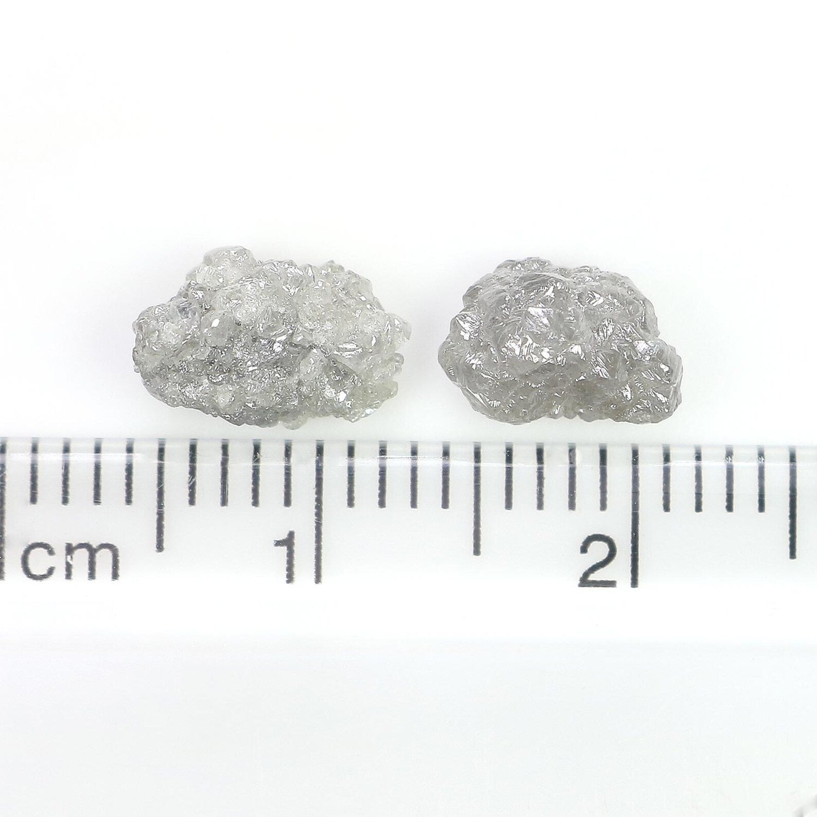 3.06 CT Natural Loose Rough Shape Diamond Grey Color Rough Uncut Diamond 8.70 MM Natural Grey Diamond Rough Irregular Cut Diamond NQ2576
