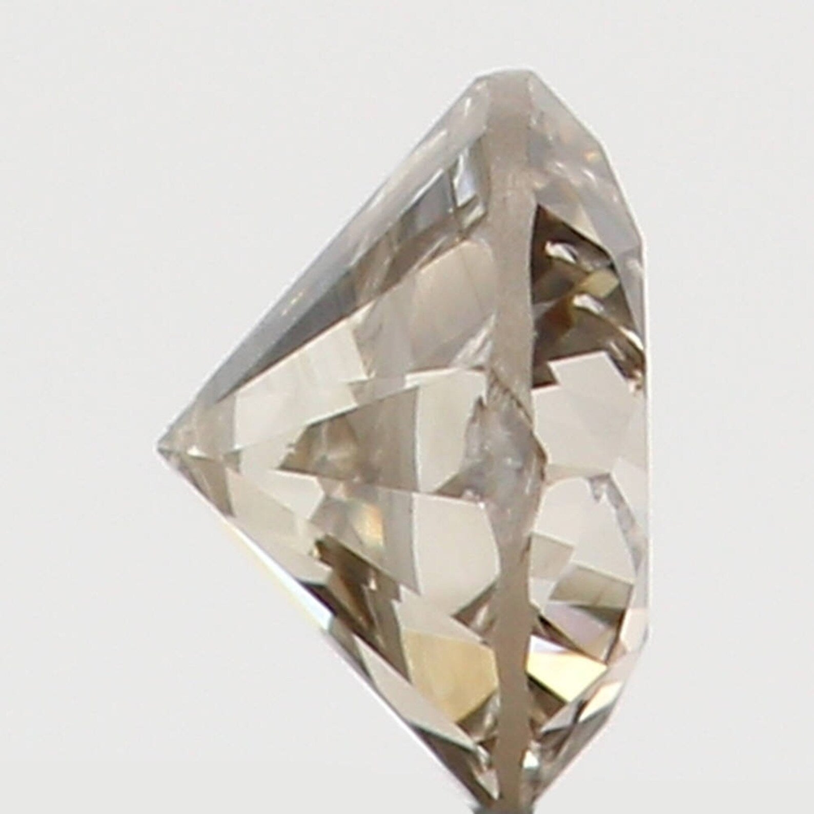0.09 Ct Natural Loose Diamond Round Brown Color SI1 Clarity 2.80 MM N7670