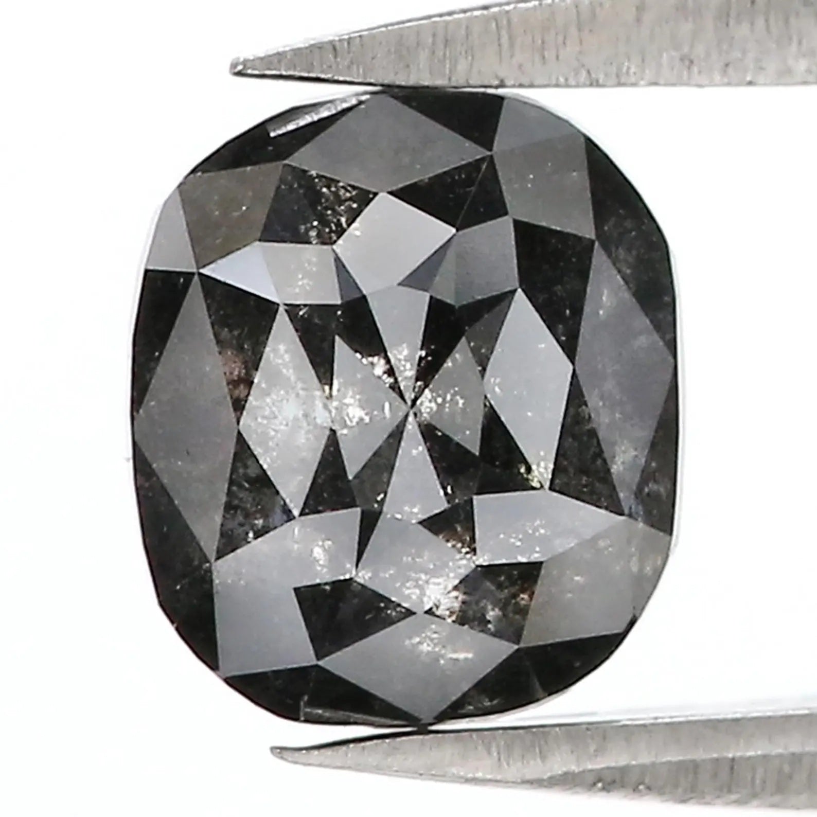 1.95 Ct Natural Loose Oval Shape Diamond Salt And Pepper Oval Cut Diamond 7.50 MM Natural Loose Black Grey Color Oval Shape Diamond QN9093