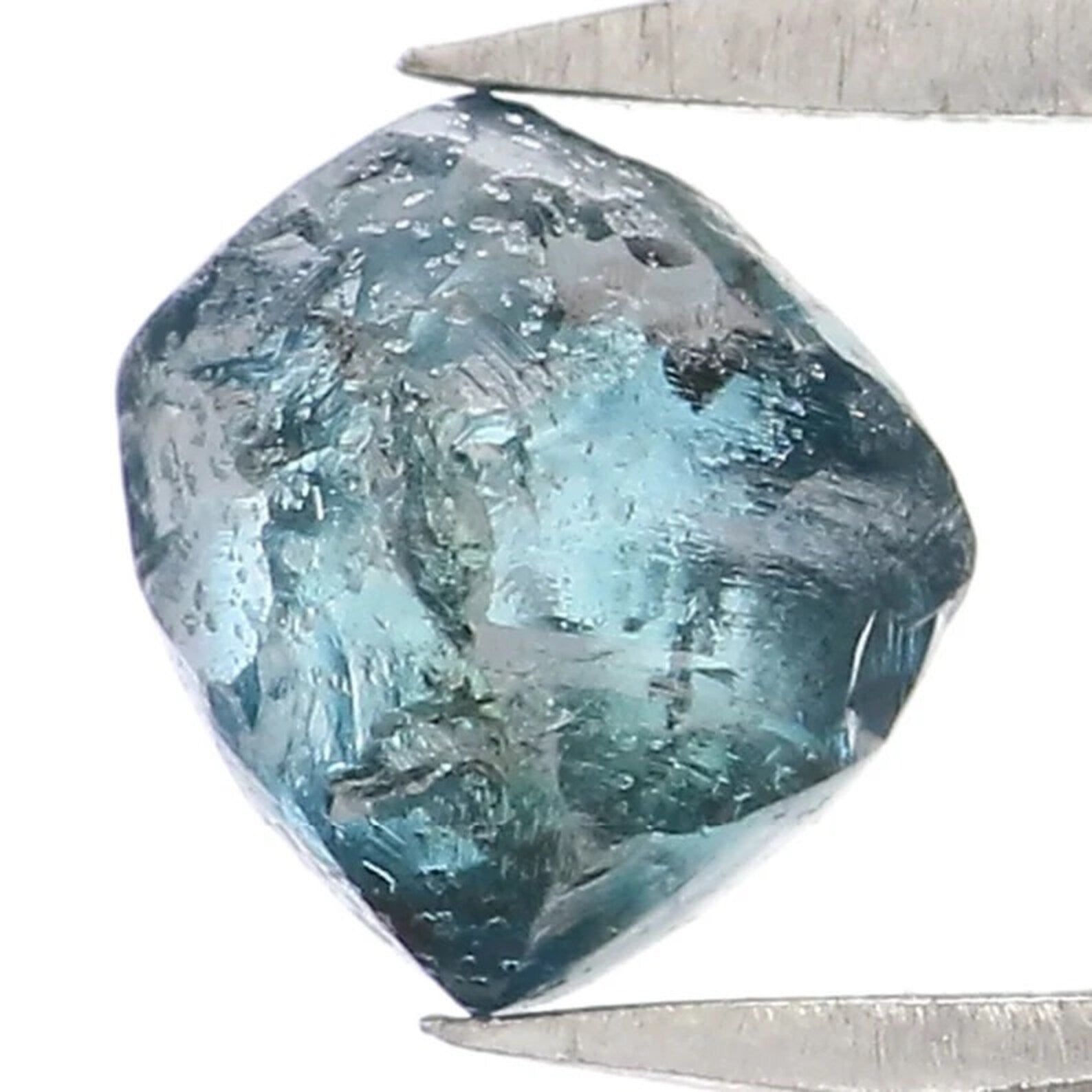 0.84 CT Natural Loose Rough Shape Diamond Blue Color Irregular Cut Diamond 5.55 MM Natural Diamond Blue Color Rough Shape Diamond NQ2037