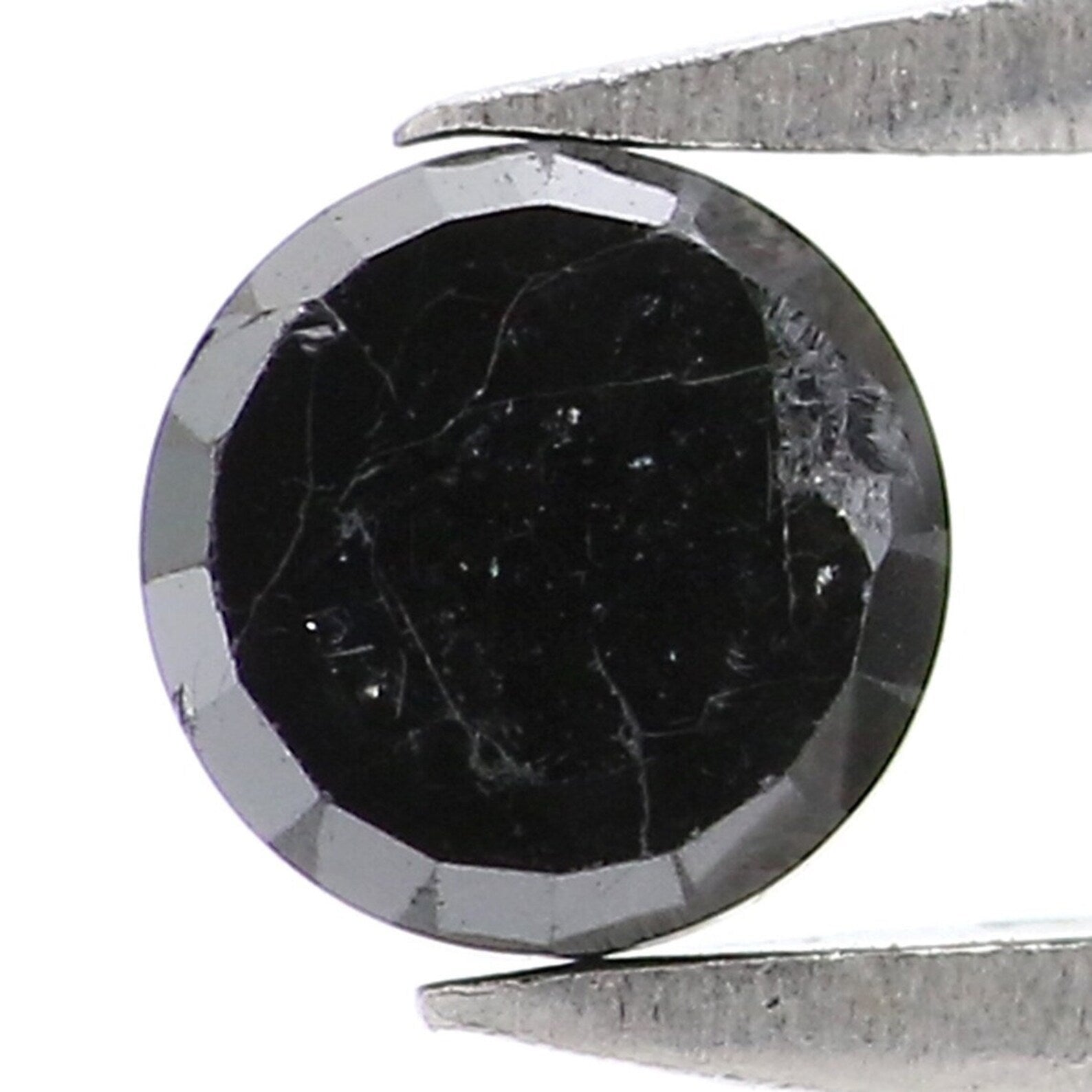 0.37 Ct Natural Loose Round Shape Diamond Black Color Round Diamond 4.00 MM Natural Loose Diamond Black Color Round Rose Cut Diamond NQ8303