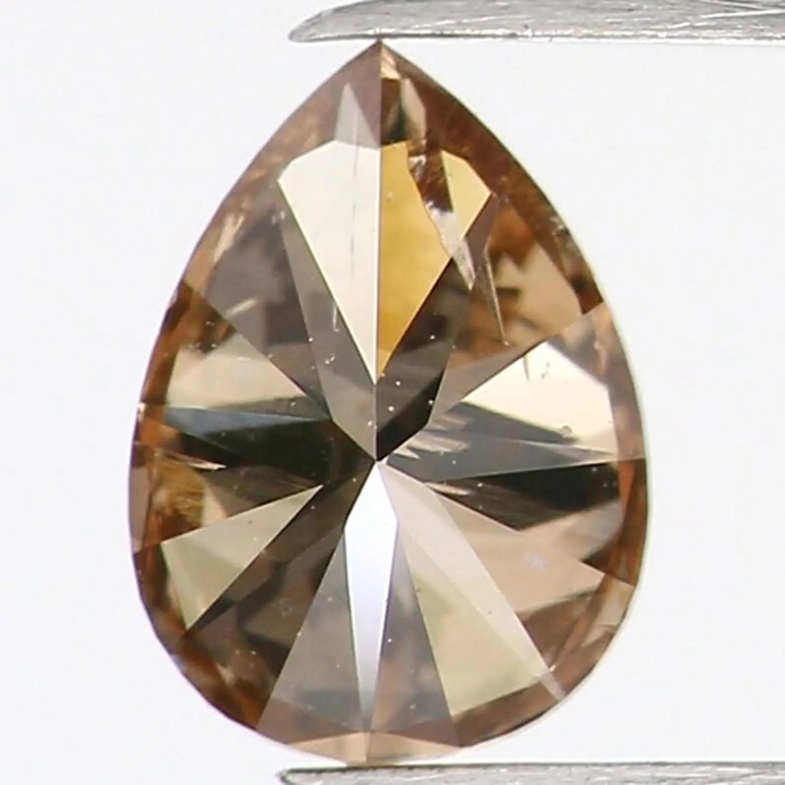 0.28 CT Natural Loose Pear Shape Diamond Brown Color Pear Cut Diamond 5.00 MM Natural Brown Color Diamond Pear Brilliant Cut Diamond NQ1085