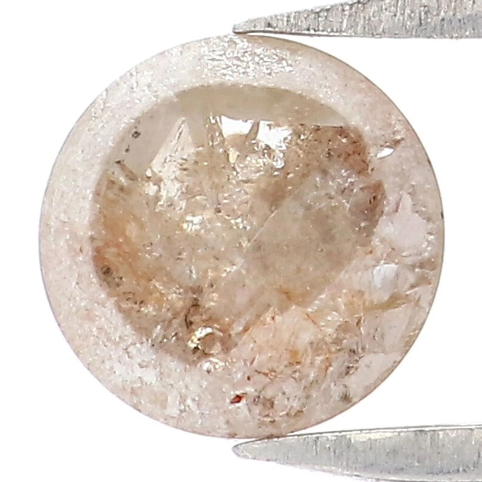 0.83 CT Natural Loose Round Cut Diamond Brown Color Round Shape Diamond 5.25 MM Natural Diamond Brown Color Round Rose Cut Diamond NQ8915