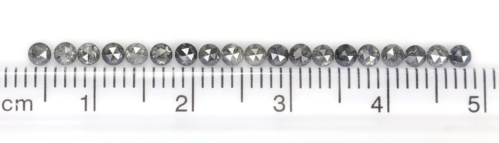 1.04 CT Natural Loose Round Cut Diamond Salt And Pepper Round Diamond 2.30 MM Natural Loose Black Grey Color Round Rose Cut Diamond NQ1839
