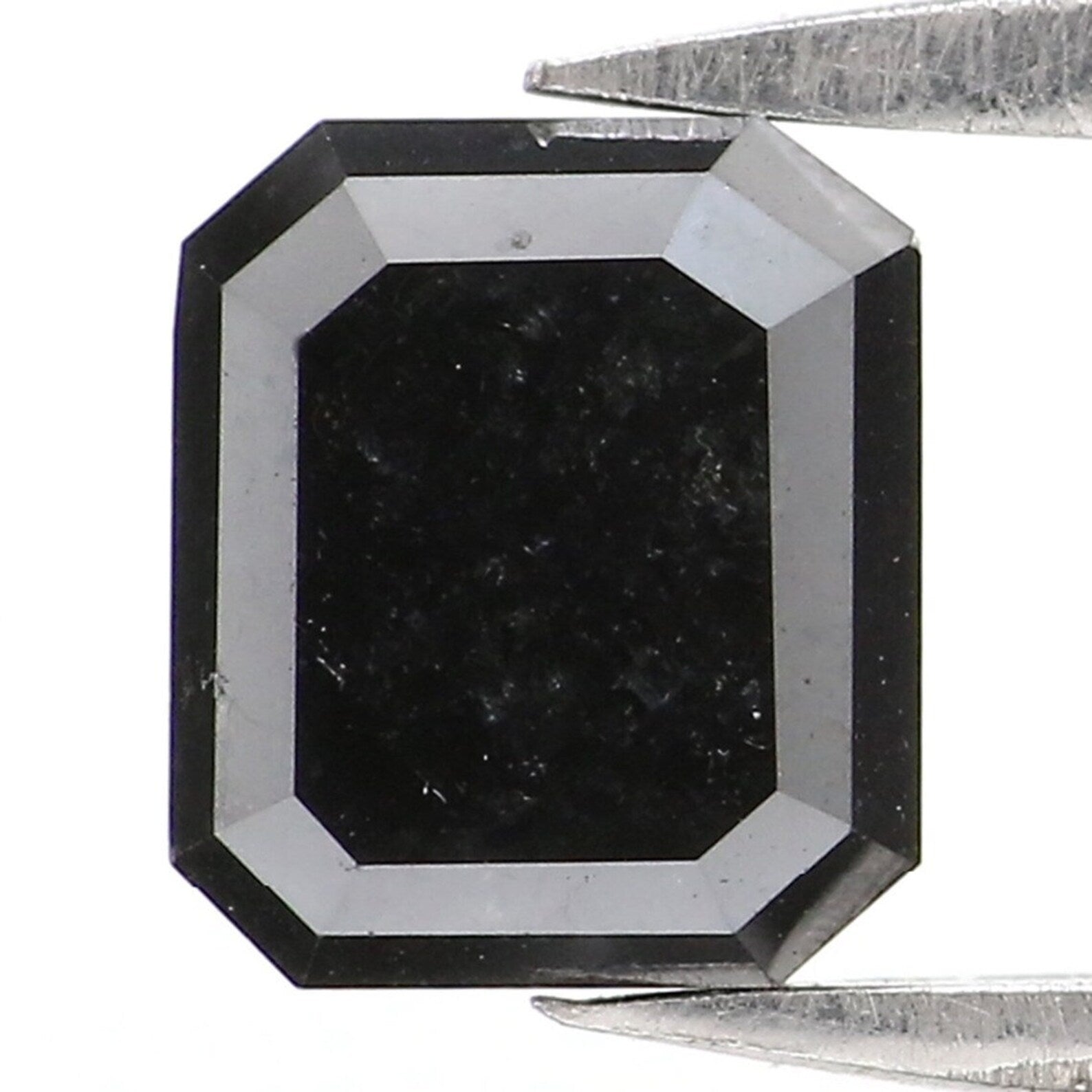 1.74 CT Natural Loose Emerald Shape Diamond Black Color Emerald Cut Diamond 6.30 MM Natural Loose Diamond Black Emerald Cut Diamond NQ2390
