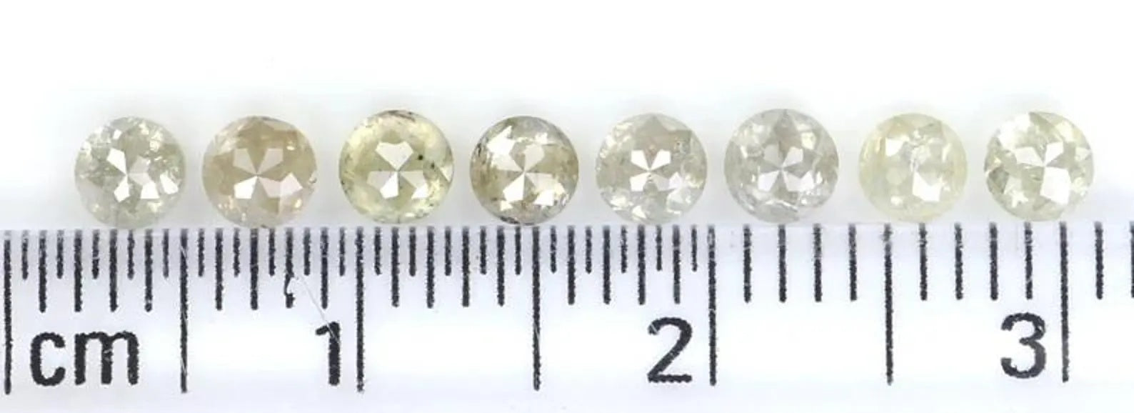 1.34 CT Natural Loose Round Shape Diamond Yellow Color Round Cut Diamond 3.10 MM Natural Diamond Grey Color Round Rose Cut Diamond NQ430