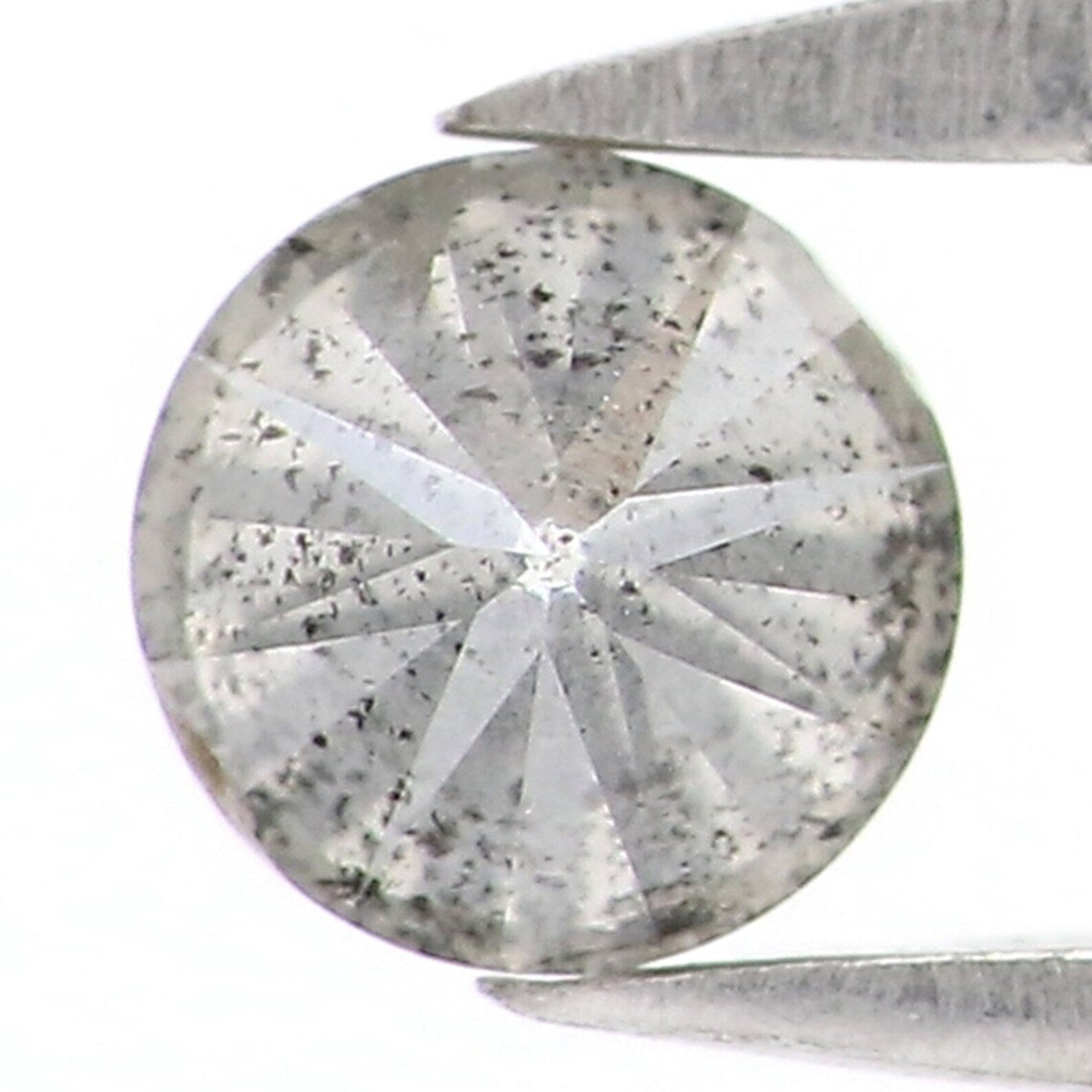 0.33 Ct Natural Loose Round Shape Diamond Salt And Pepper Round Diamond 4.10 MM Natural Black Grey Color Round Brilliant Cut Diamond NQ7338