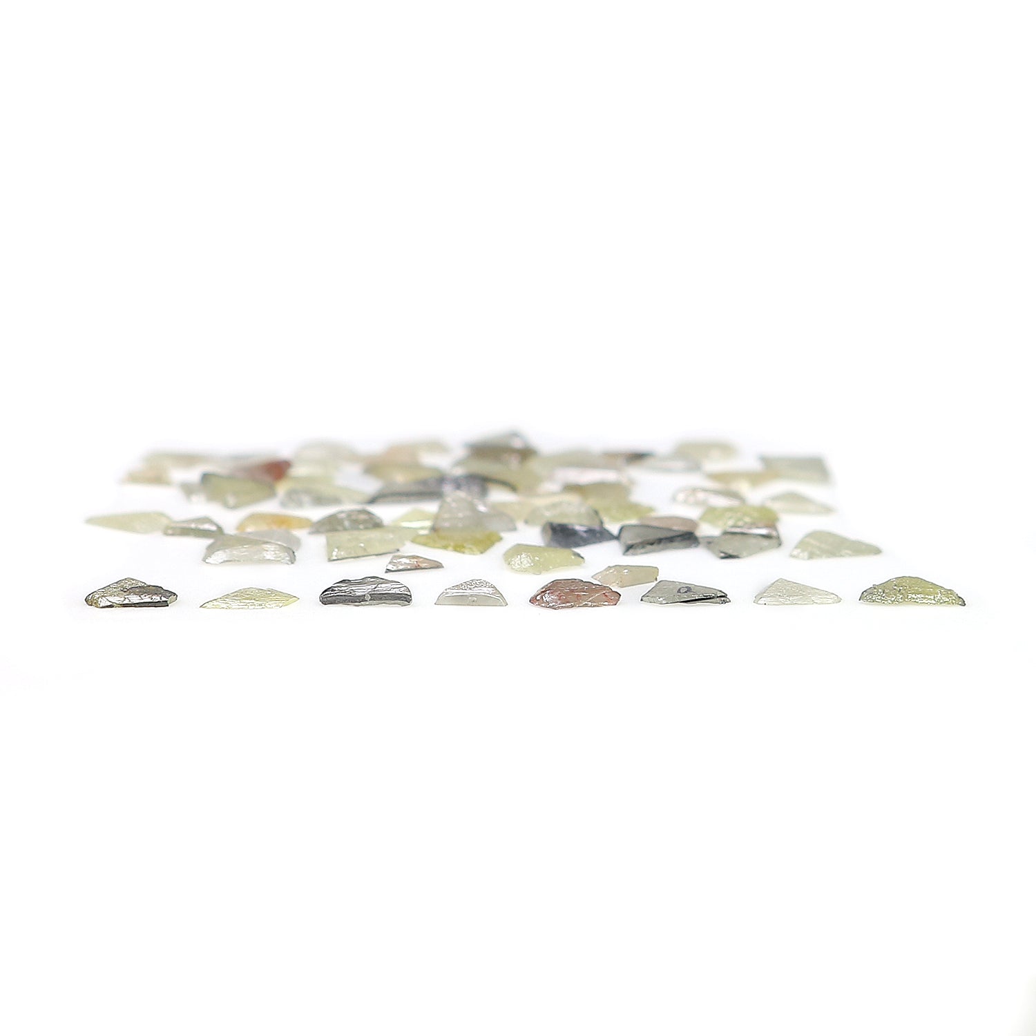 Natural Loose Rough Triangle Flat Uncut Industrial Diamond Mix Color Triangle Cut Diamond 5.00 Ct Lot Uncut Triangle Shape Diamond Q58