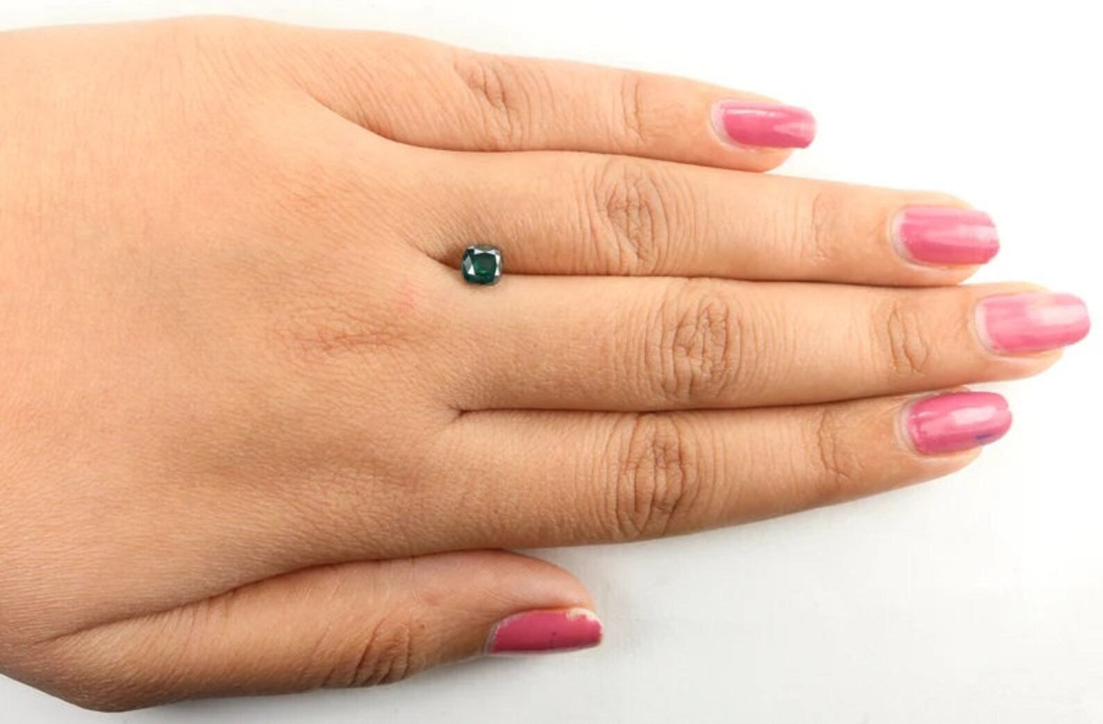 0.87 Ct Natural Loose Cushion Shape Diamond Blue Color Cushion Cut Diamond 5.00 MM Natural Loose Diamond Cushion Rose Cut Diamond QN9848