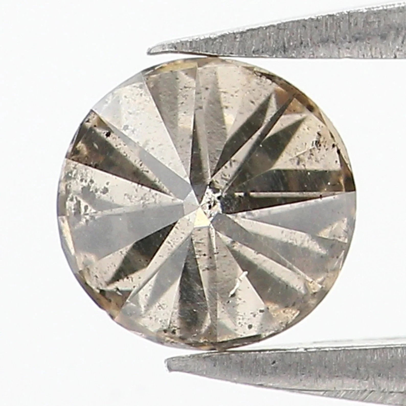 0.54 CT Natural Loose Round Cut Diamond Light Brown Color Round Cut Diamond 4.85 MM Natural Loose Diamond Round Brilliant Cut Diamond NQ268