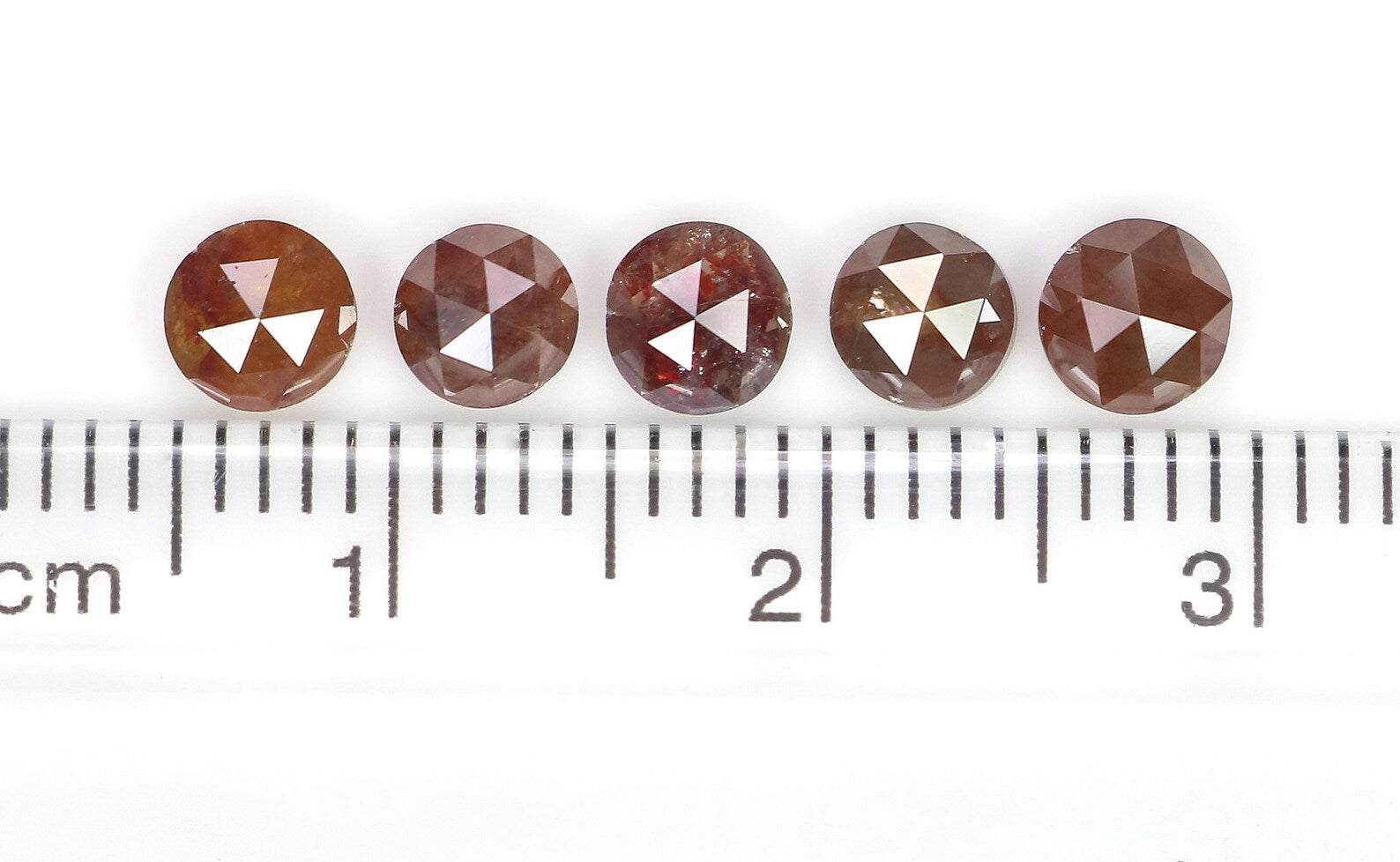 2.19 Ct Natural Loose Round Shape Diamond Brown Color Round Cut Diamond 4.30 MM Natural Diamond Brown Color Round Rose Cut Diamond NQ7627