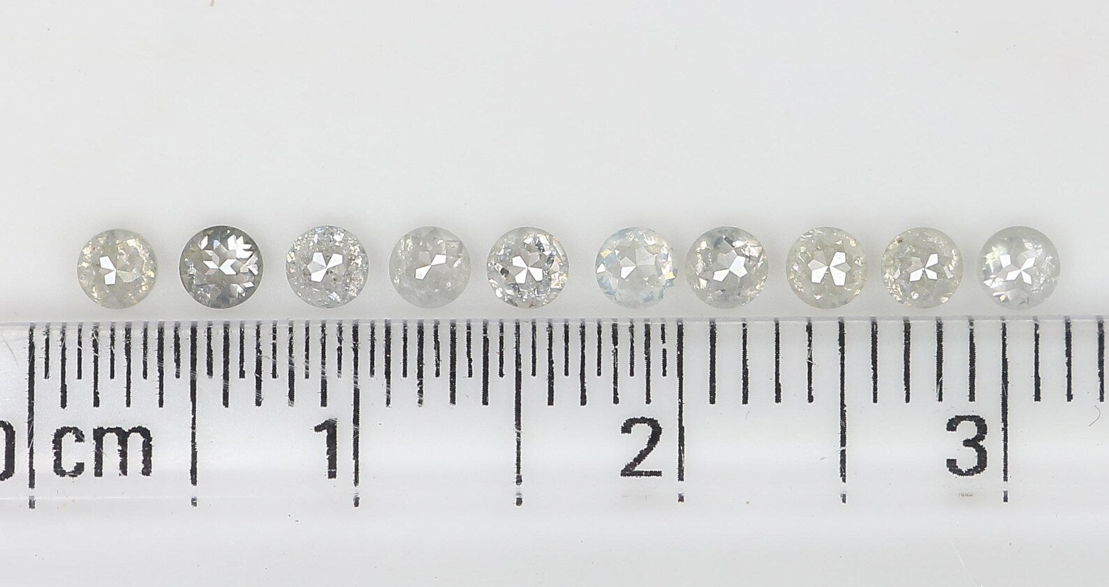 0.90 CT Natural Loose Round Shape Diamond Grey Color Round Diamond 2.55 MM Natural Loose Diamond Grey Color Round Rose Cut Diamond NQ2554