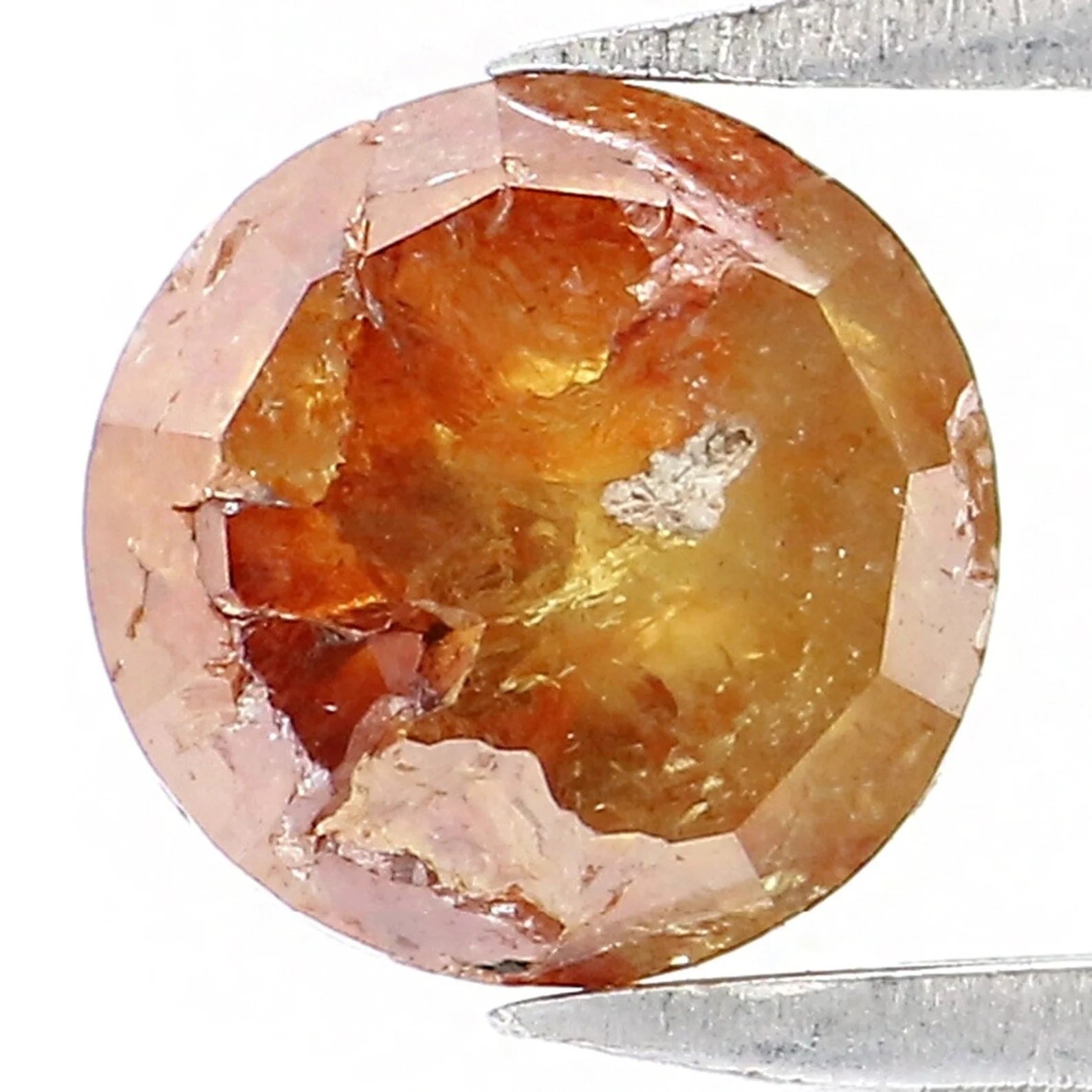 1.13 CT Natural Loose Round Shape Diamond Brown Color Round Cut Diamond 5.70 MM Natural Loose Diamond Round Shape Rose Cut Diamond NQ9987
