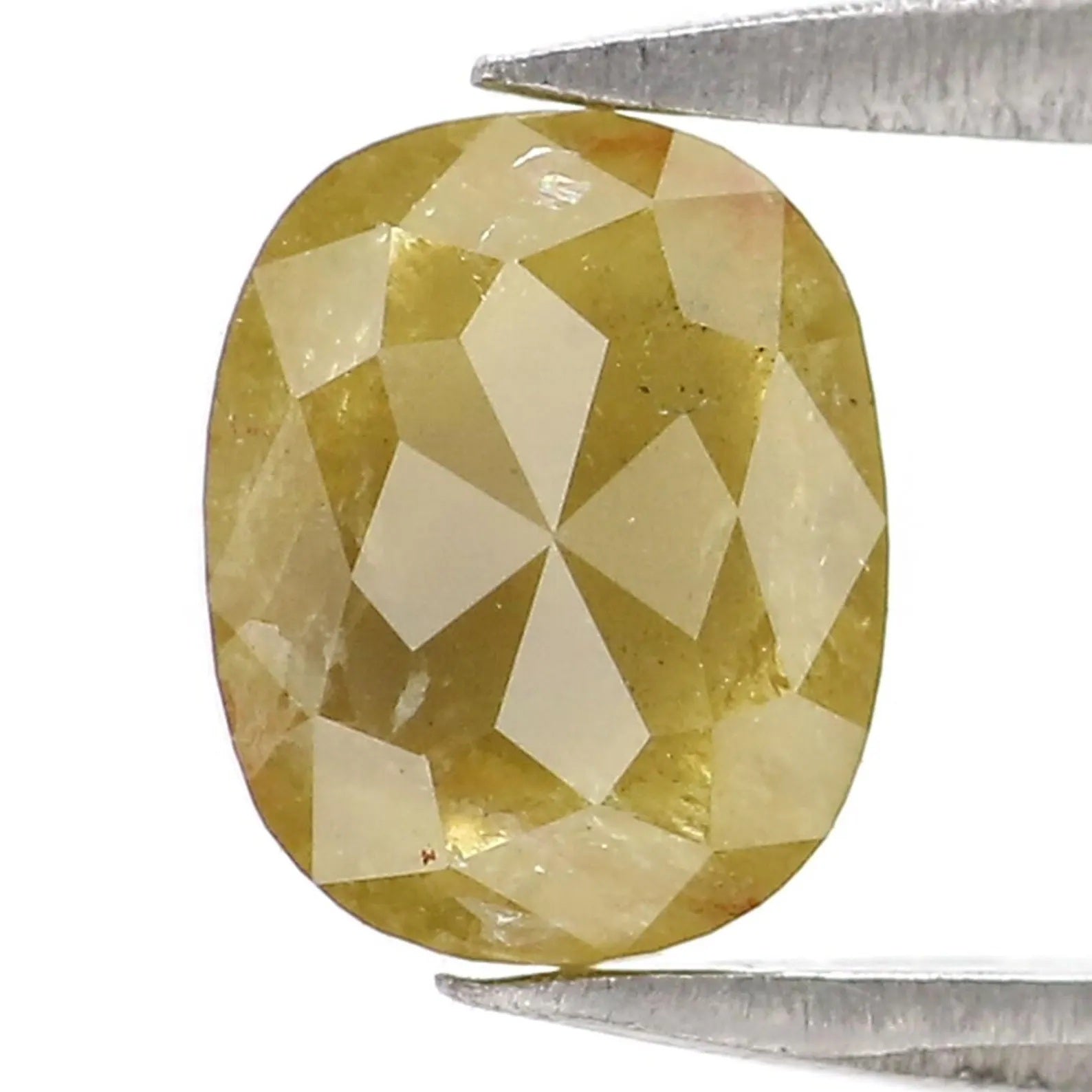 0.94 CT Natural Loose Oval Shape Diamond Yellow Color Oval Cut Diamond 6.20 MM Natural Loose Diamond Yellow Oval Rose Cut Diamond NQ9890