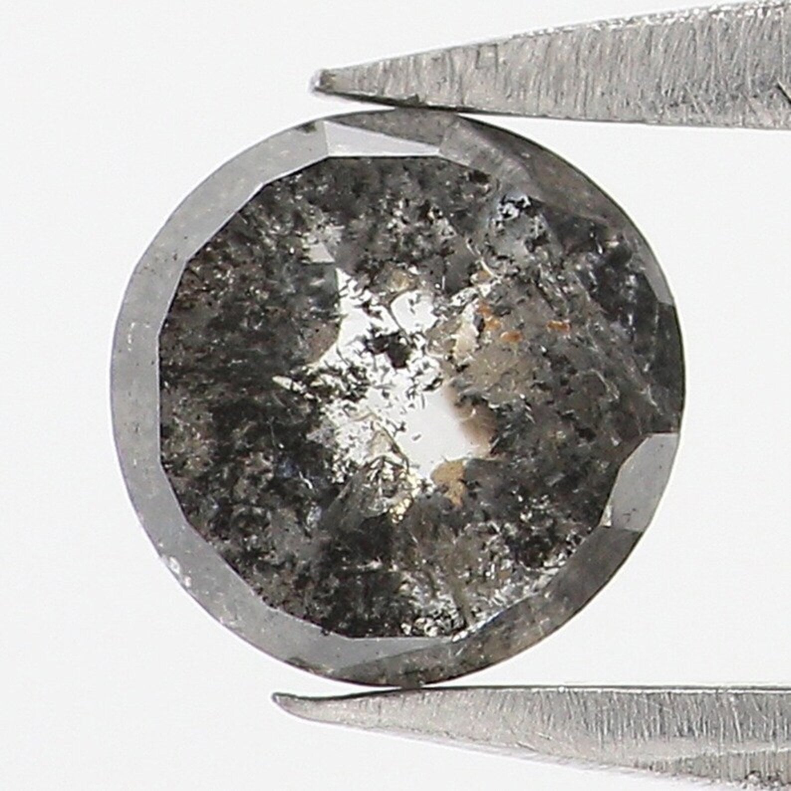 0.45 CT Natural Loose Round Rose Cut Diamond Salt And Pepper Round Shape Diamond 4.70 MM Natural Loose Diamond Round Rose Cut Diamond NQ170