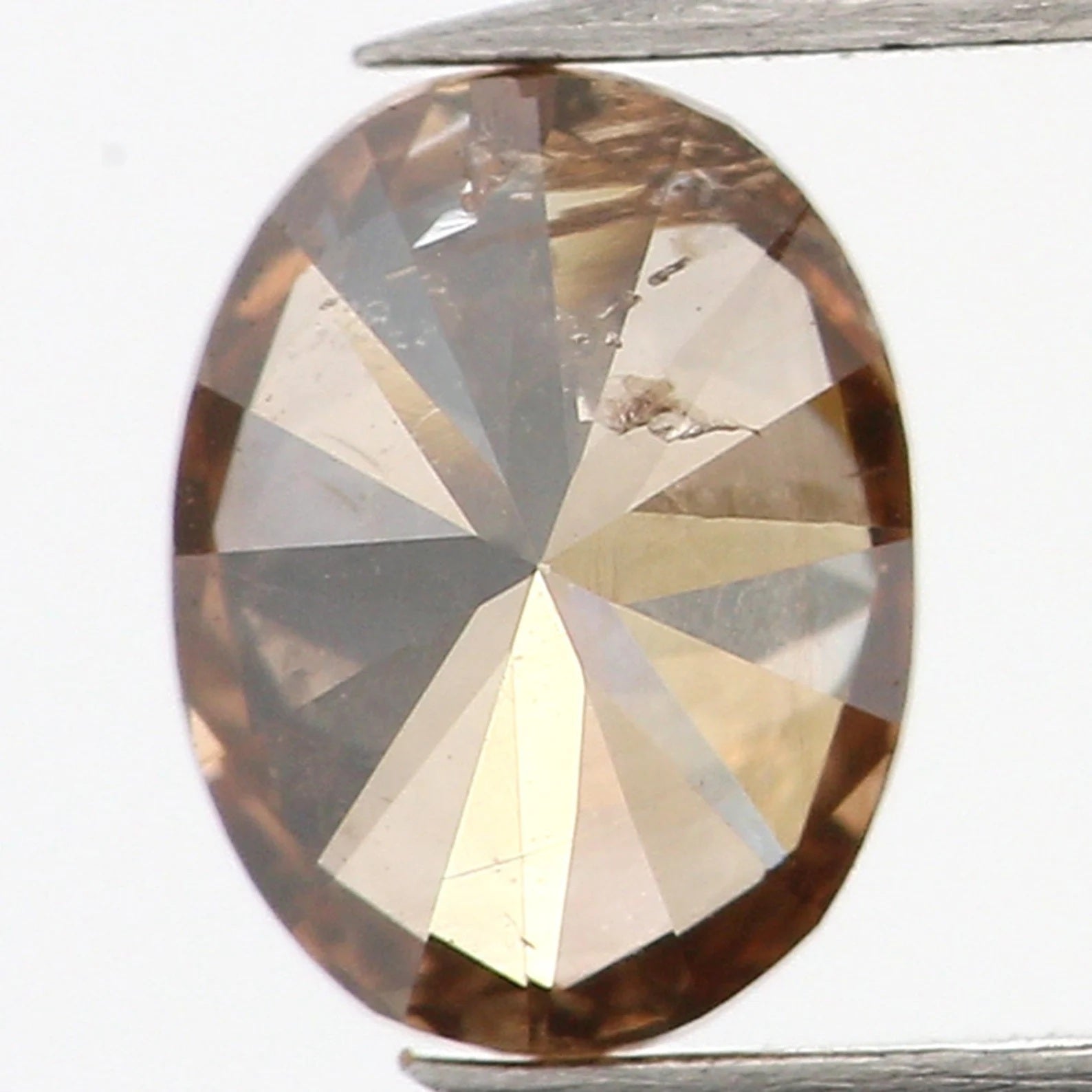 0.40 Ct Natural Loose Oval Diamond Brown Oval Cut Diamond 5.25 MM Natural Loose Diamond Oval Brilliant Cut Diamond Oval Shape Diamond N1327