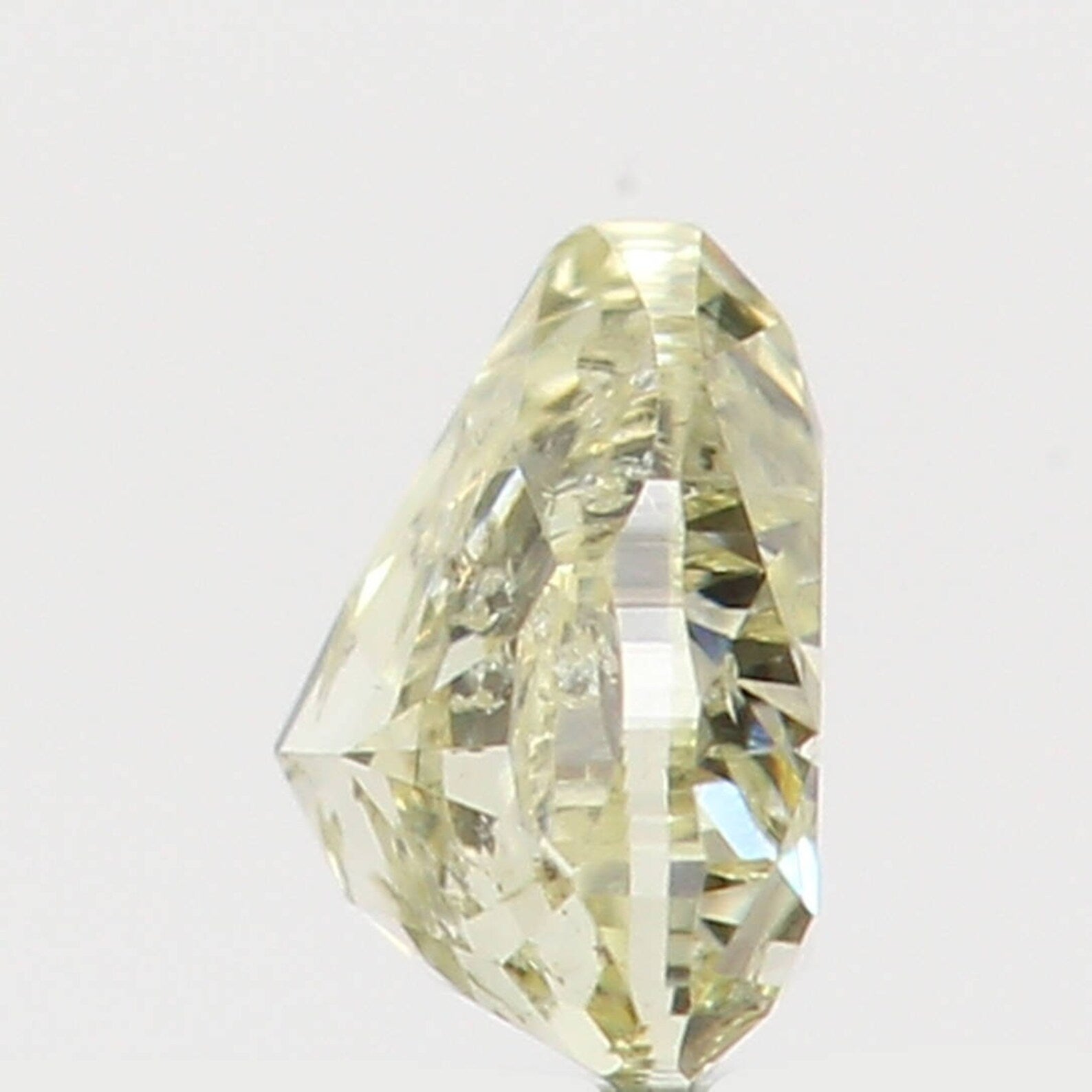 0.14 Ct Natural Loose Diamond Heart Yellow Color I2 Clarity 3.40 MM KDN7386
