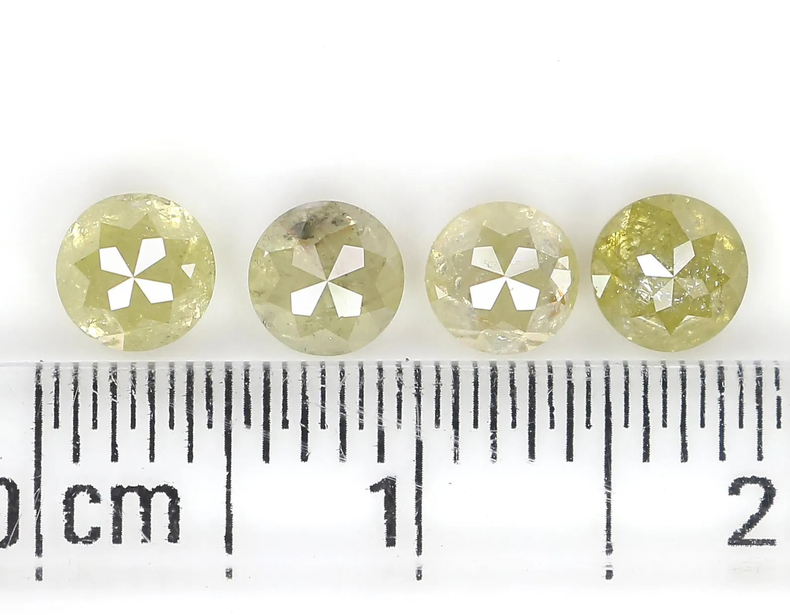 1.47 CT Natural Loose Round Rose Cut Diamond Yellow Color Round Shape Diamond 4.00 MM Natural Yellow Color Round Rose Cut Diamond NQ757