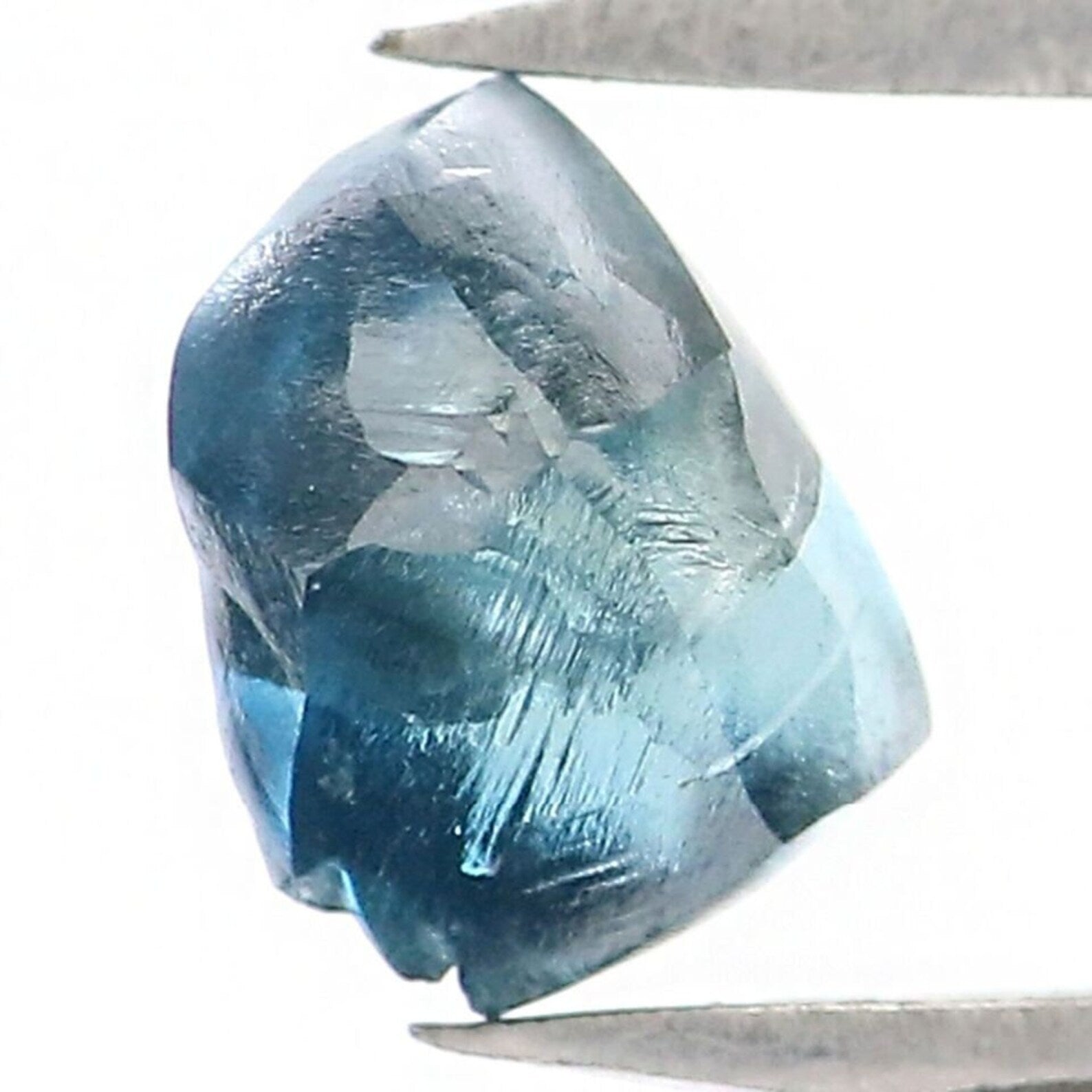 0.85 CT Natural Loose Rough Shape Diamond Blue Color Rough Cut Diamond 5.45 MM Natural Loose Diamond Blue Rough Irregular Cut Diamond NQ2035