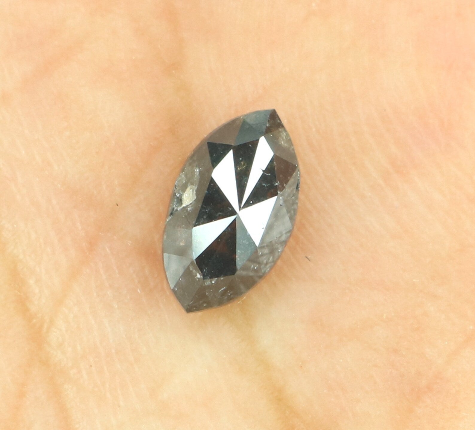 1.04 Ct Natural Loose Marquise Shape Diamond Black Color Marquise Diamond 8.50 MM Natural Loose Diamond Marquise Rose Cut Diamond N8162