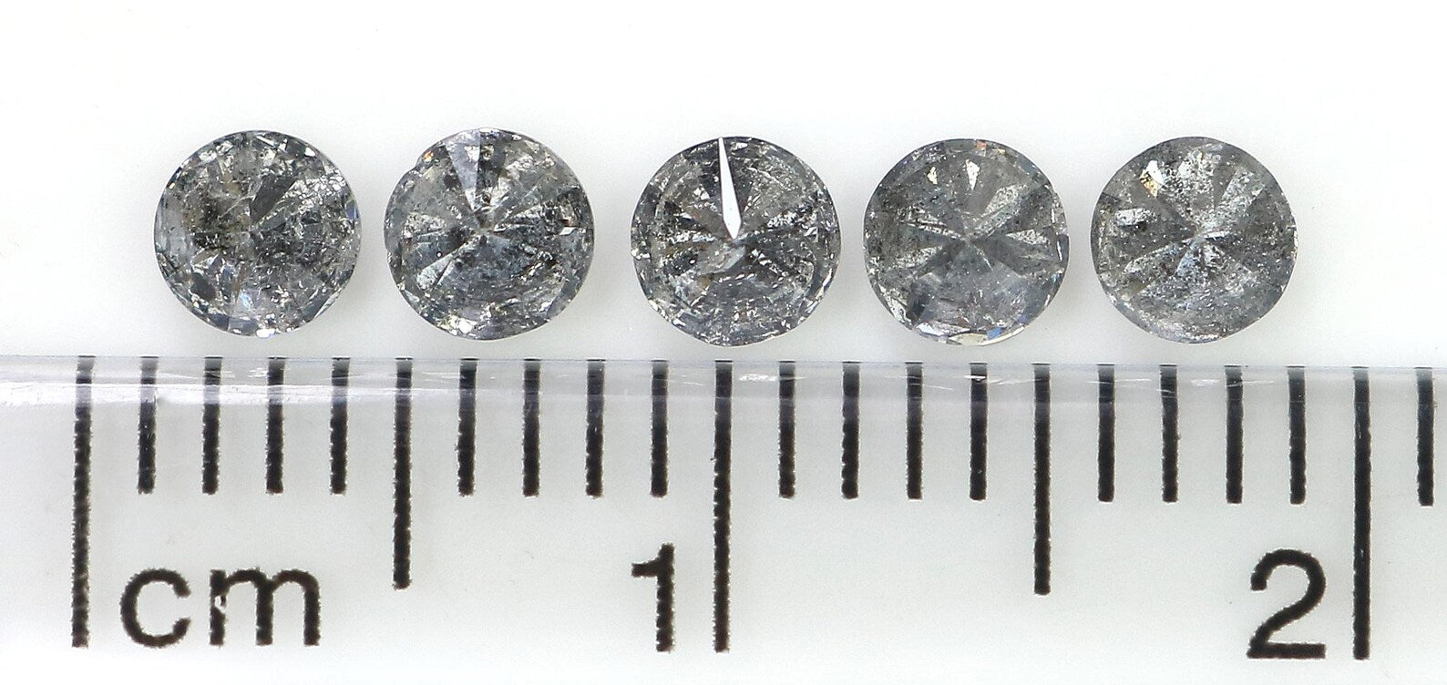 0.68 CT Natural Loose Round Diamond Salt And Pepper Round Diamond 3.20 MM Natural Loose Black Grey Color Round Brilliant Cut Diamond NQ1615