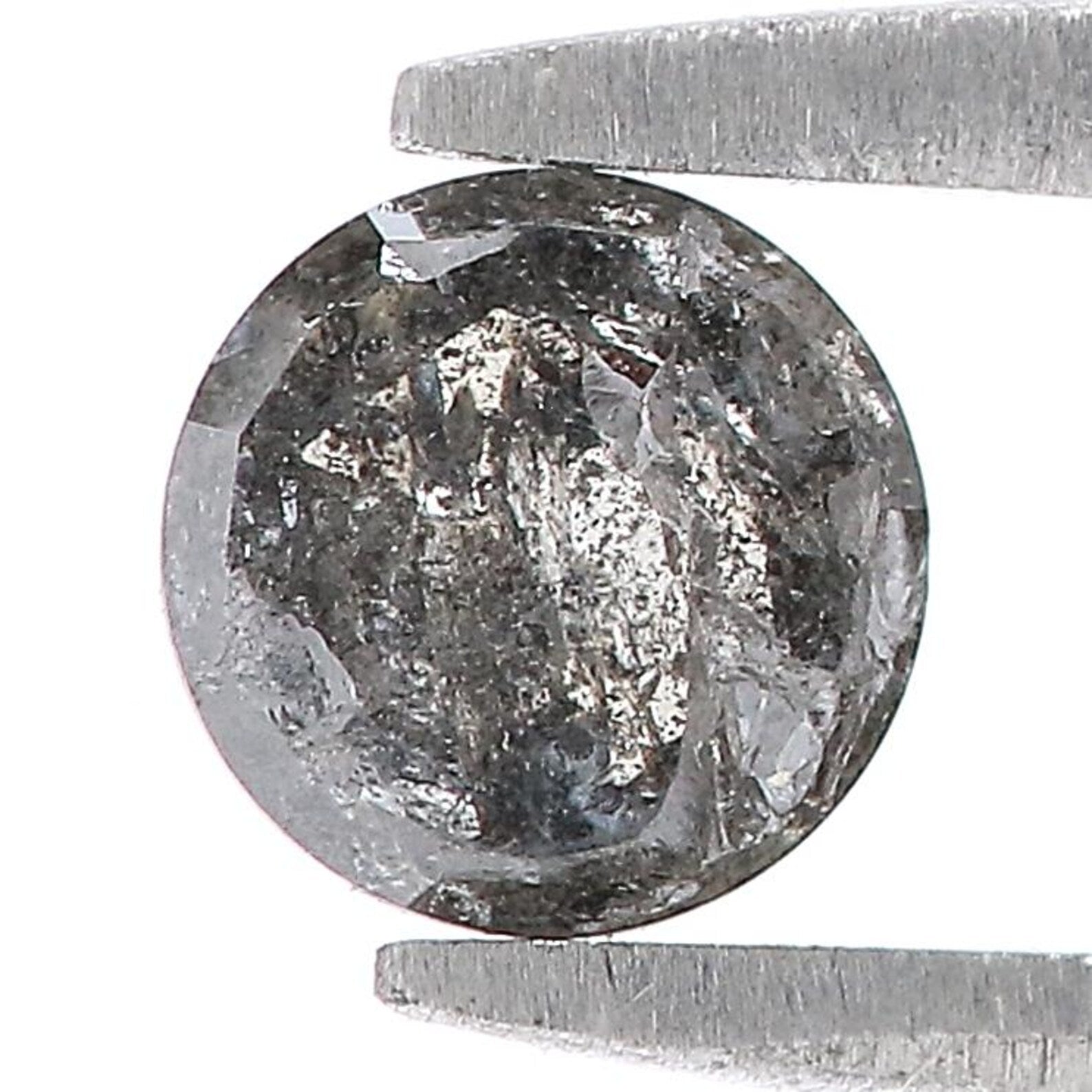 0.62 CT Natural Loose Round Rose Cut Diamond Salt And Pepper Round Cut Diamond 5.00 MM Natural Loose Diamond Round Rose Cut Diamond QN7450
