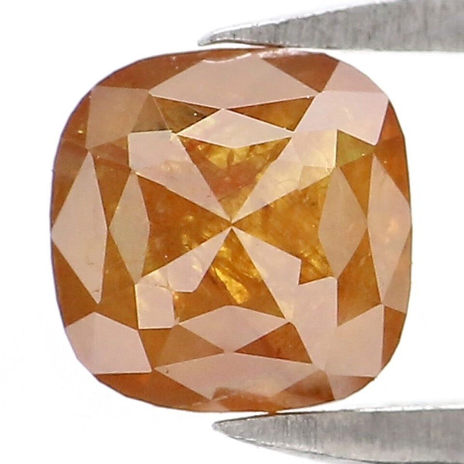 0.65 CT Natural Loose Cushion Shape Diamond Brown Color Cushion Cut Diamond 5.00 MM Natural Loose Diamond Cushion Rose Cut Diamond NQ2215