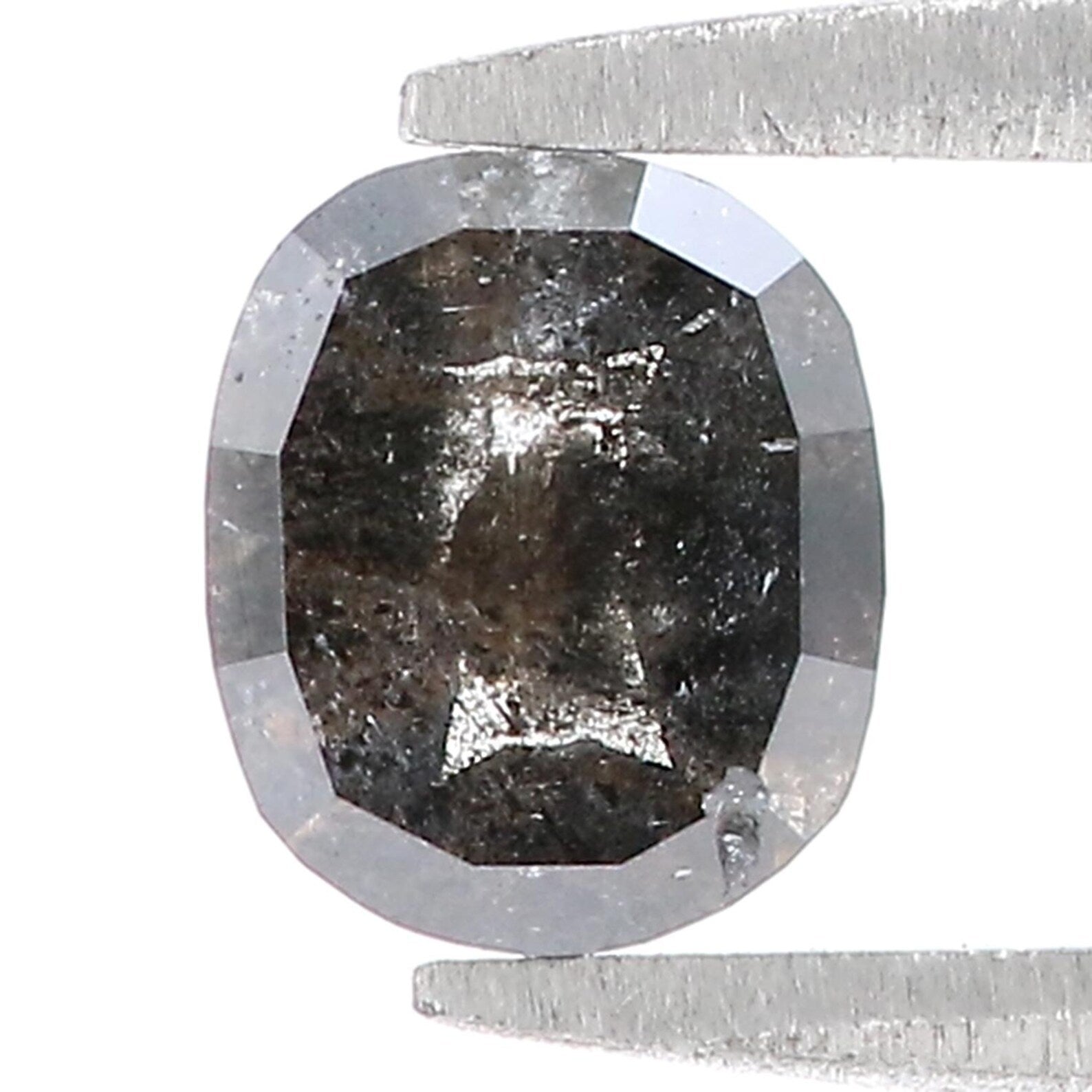 0.74 CT Natural Loose Oval Shape Diamond Black Color Oval Cut Diamond 6.20 MM Natural Loose Diamond Black Color Oval Rose Cut Diamond QN6508