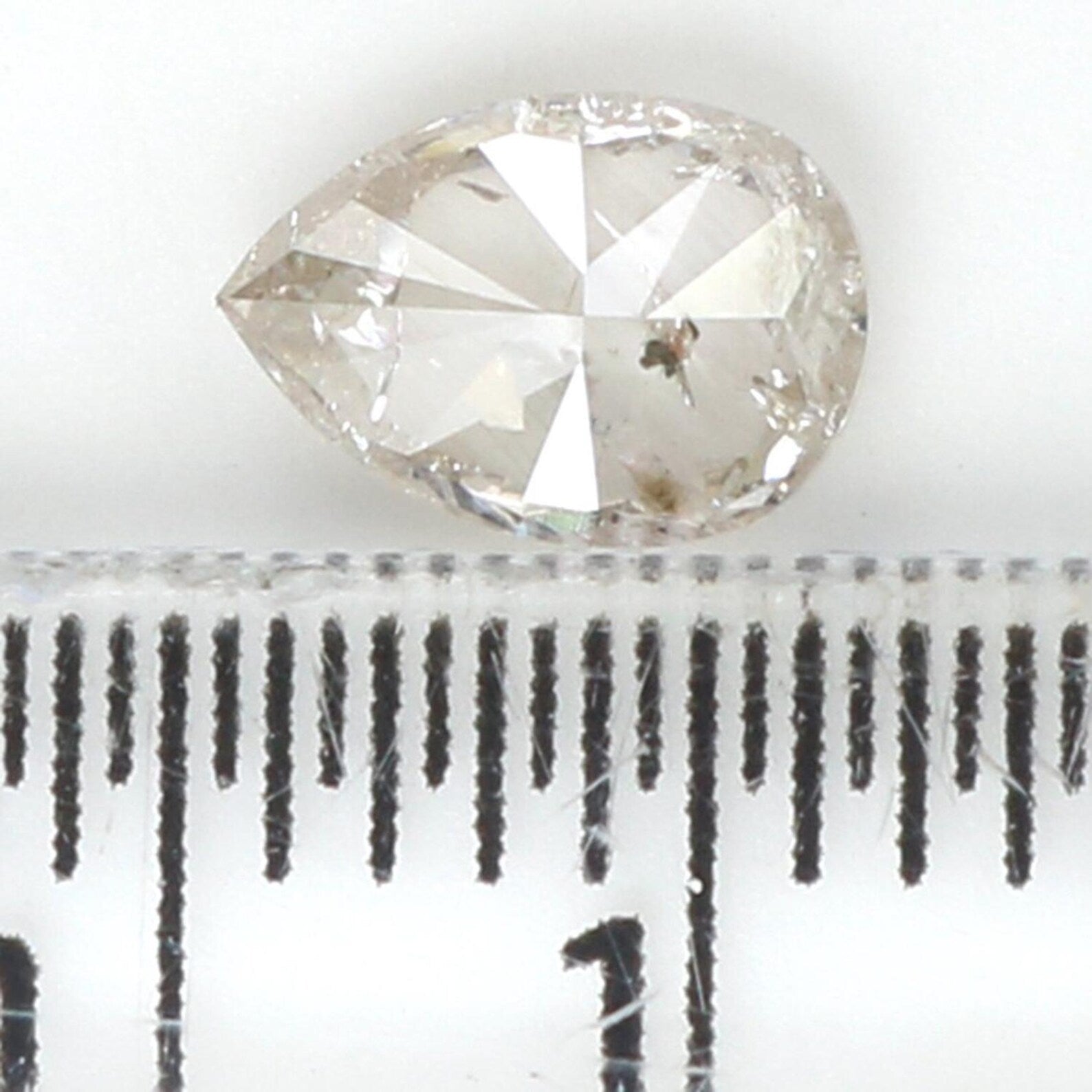 0.51 CT Natural Loose Pear Shape Diamond Light Brown Color Pear Cut Diamond 6.20 MM Natural Brown Color Pear Brilliant Cut Diamond NQ8747