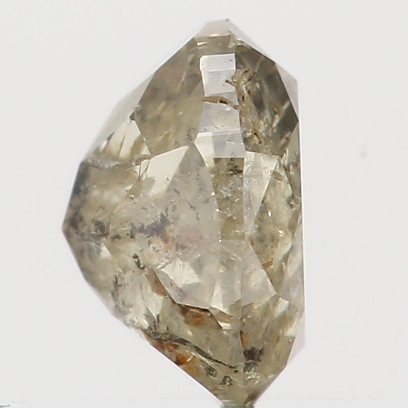 0.27 Ct Natural Loose Oval Shape Diamond Light Green Color Oval Cut Diamond 4.15 MM Natural Loose Diamond Oval Shape Rose Cut Diamond N8016